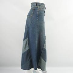 Yves Saint Laurent Patchwork-Denim-Maxirock - M - rt. 1.030 $