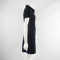 Chanel Denim Shortsleeve Button Front Dress - S