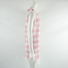 Chanel Pink and White Checkered Dress - 36 - 11C