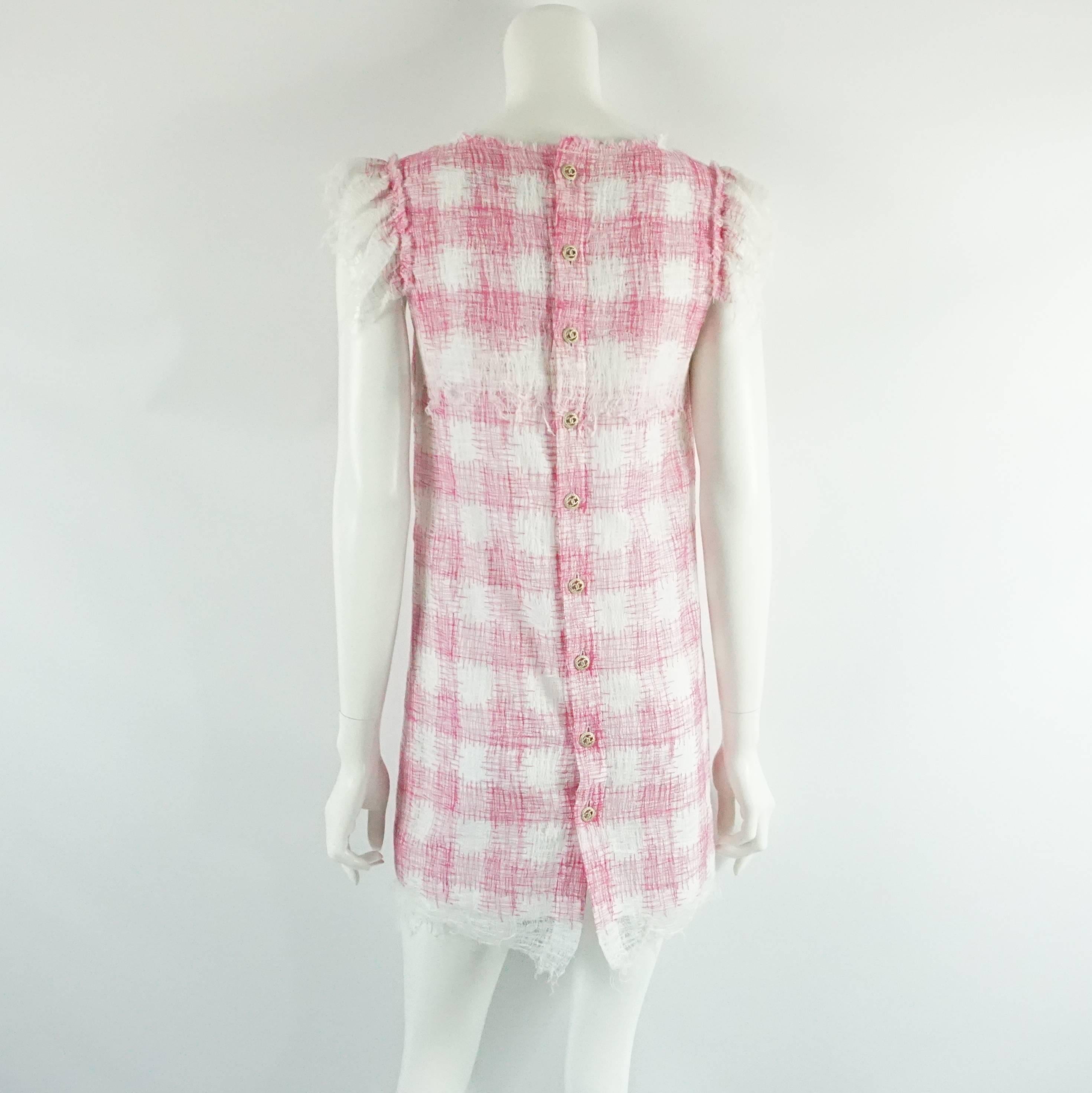 pink checkered dress