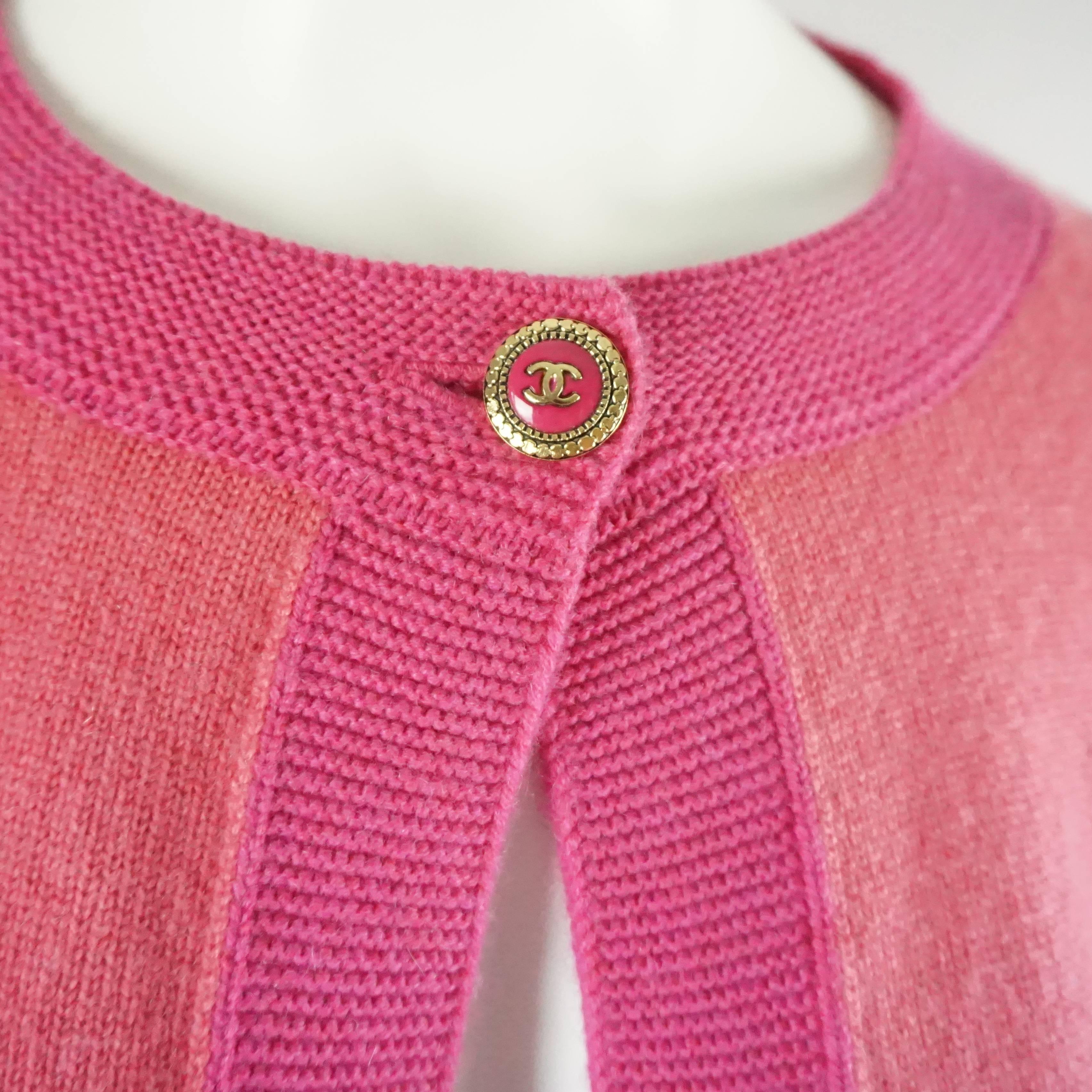 hot pink cashmere sweater