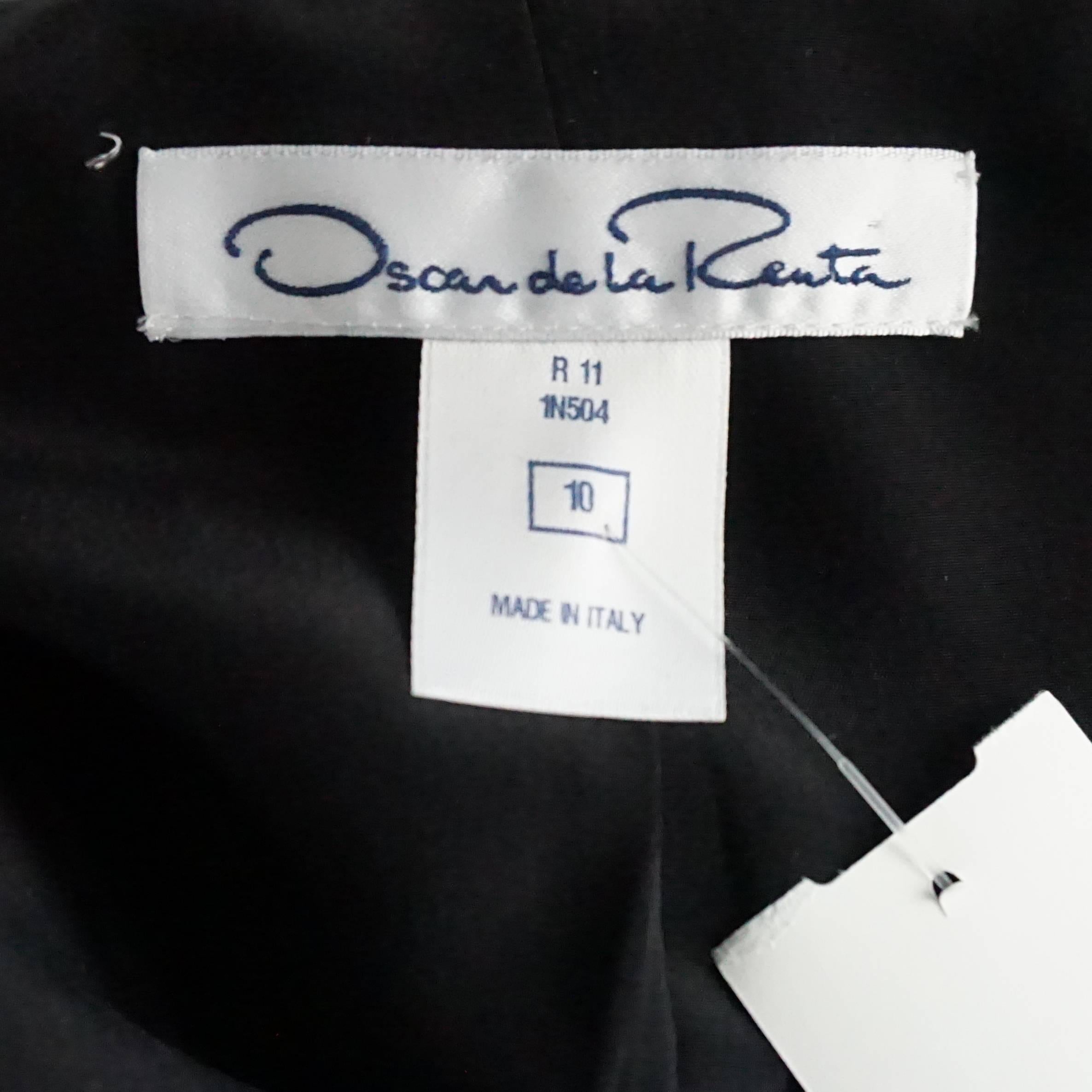 Oscar de la Renta Black and White Tweed Jacket - 10 at 1stDibs | black ...