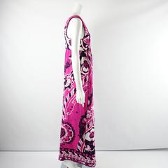 Leonard Pink, Black, and White Print Jumpsuit - 36