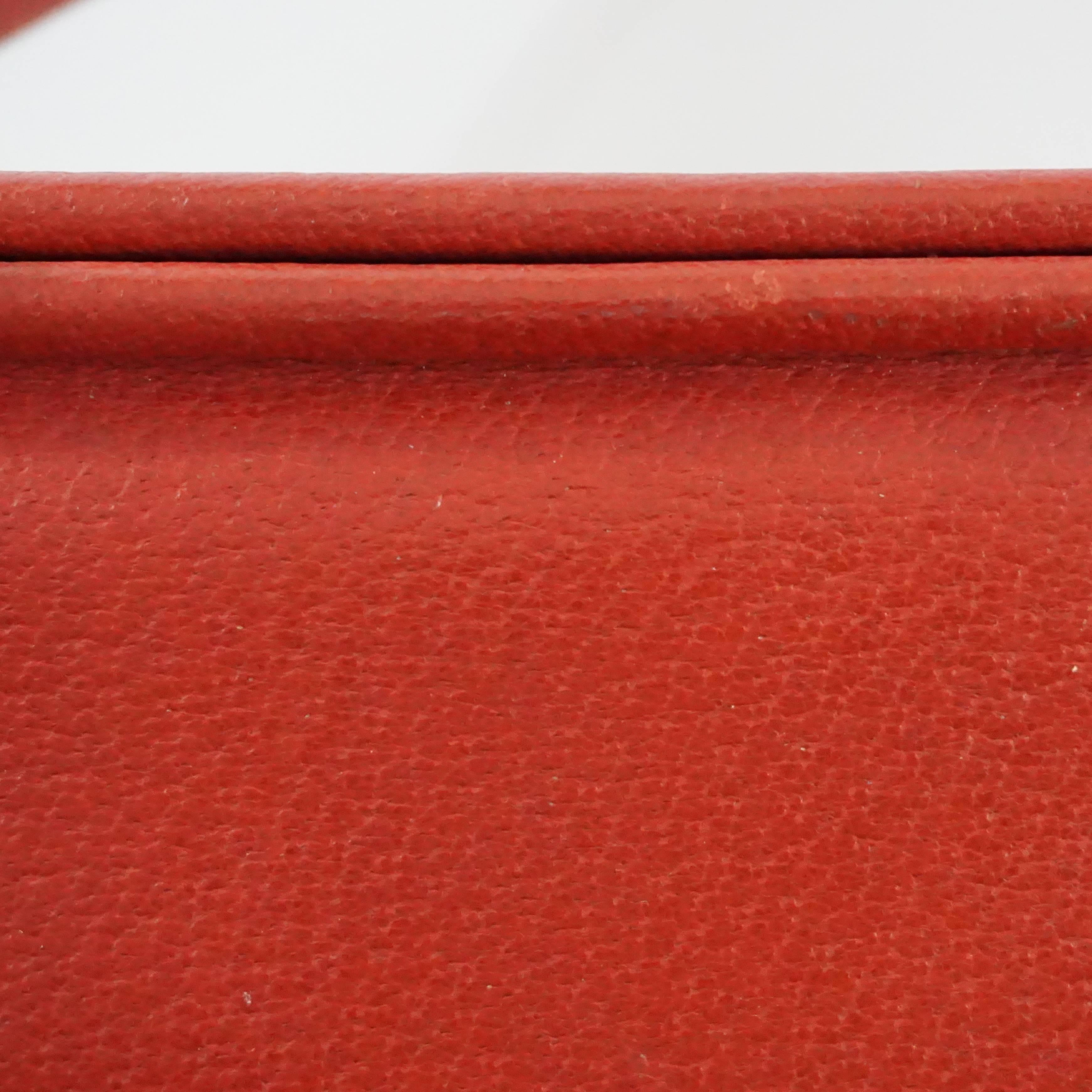 Gucci Red Leather Vintage Shoulder Bag - 1980's  5