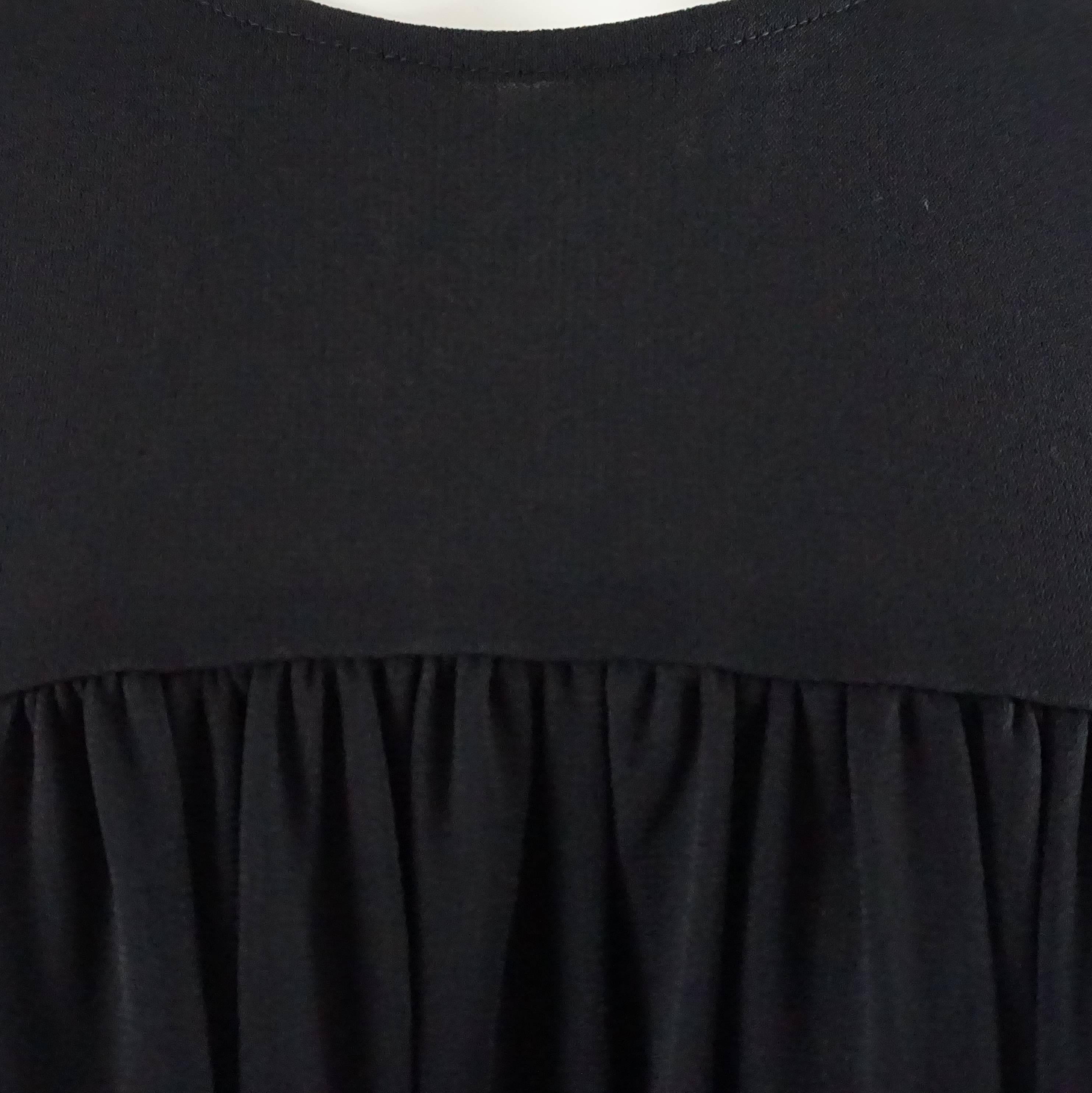 Comme de Garcons Black Sleeveless Silk Dress - M 3