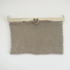 Salvatore Ferragamo Borsa e Pochette in Rete d'Argento