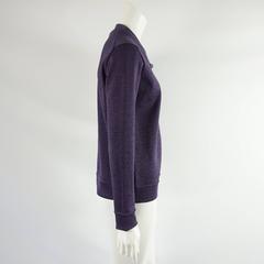 Louis Vuitton Purple Metallic Cardigan with Rhinestone Buttons – S