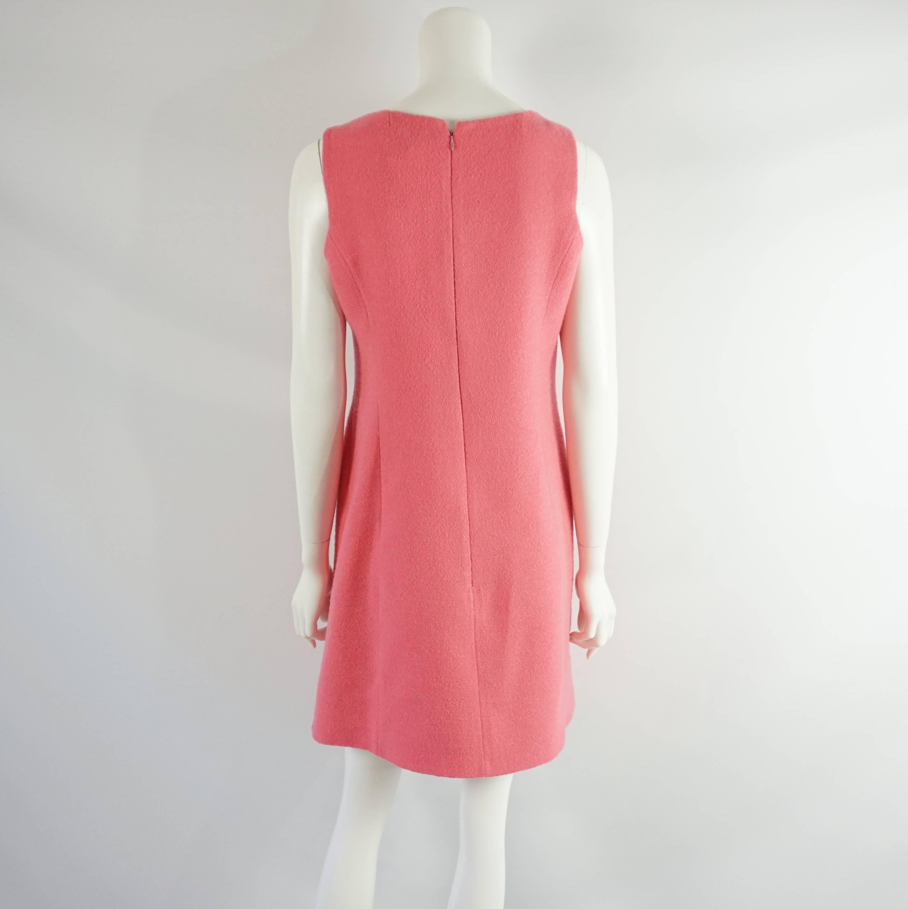 pink wool dress