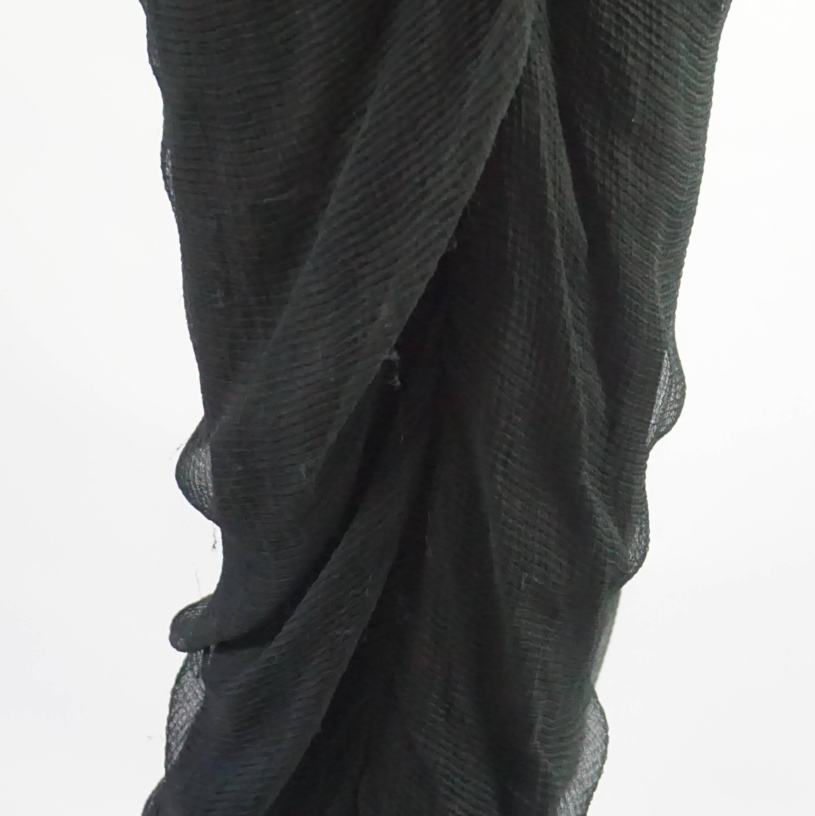 Chado Black Silk Chiffon Pants – 6 2