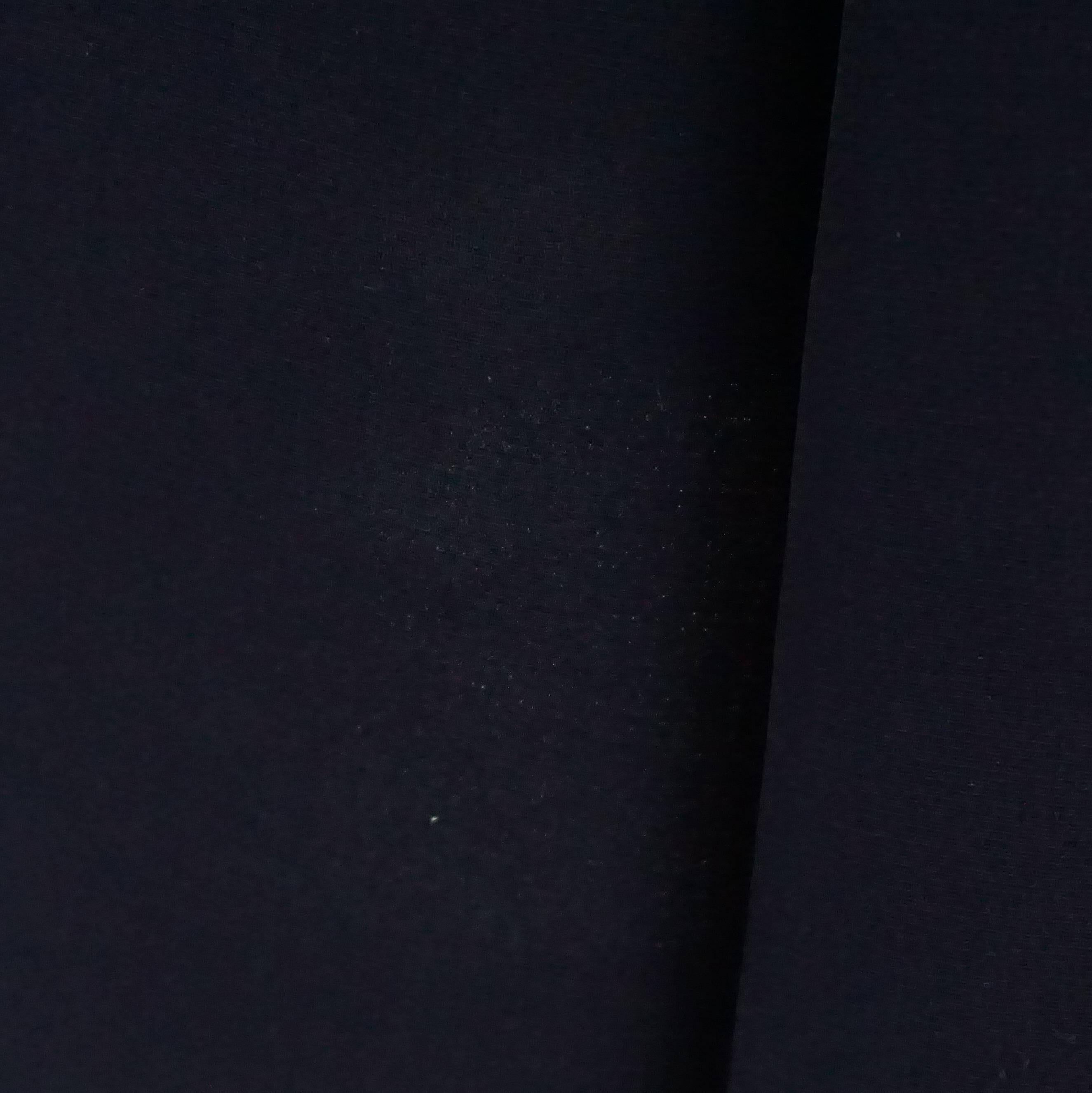 Women's Christian Dior Navy Silk Collared Jumpsuit, Size 6