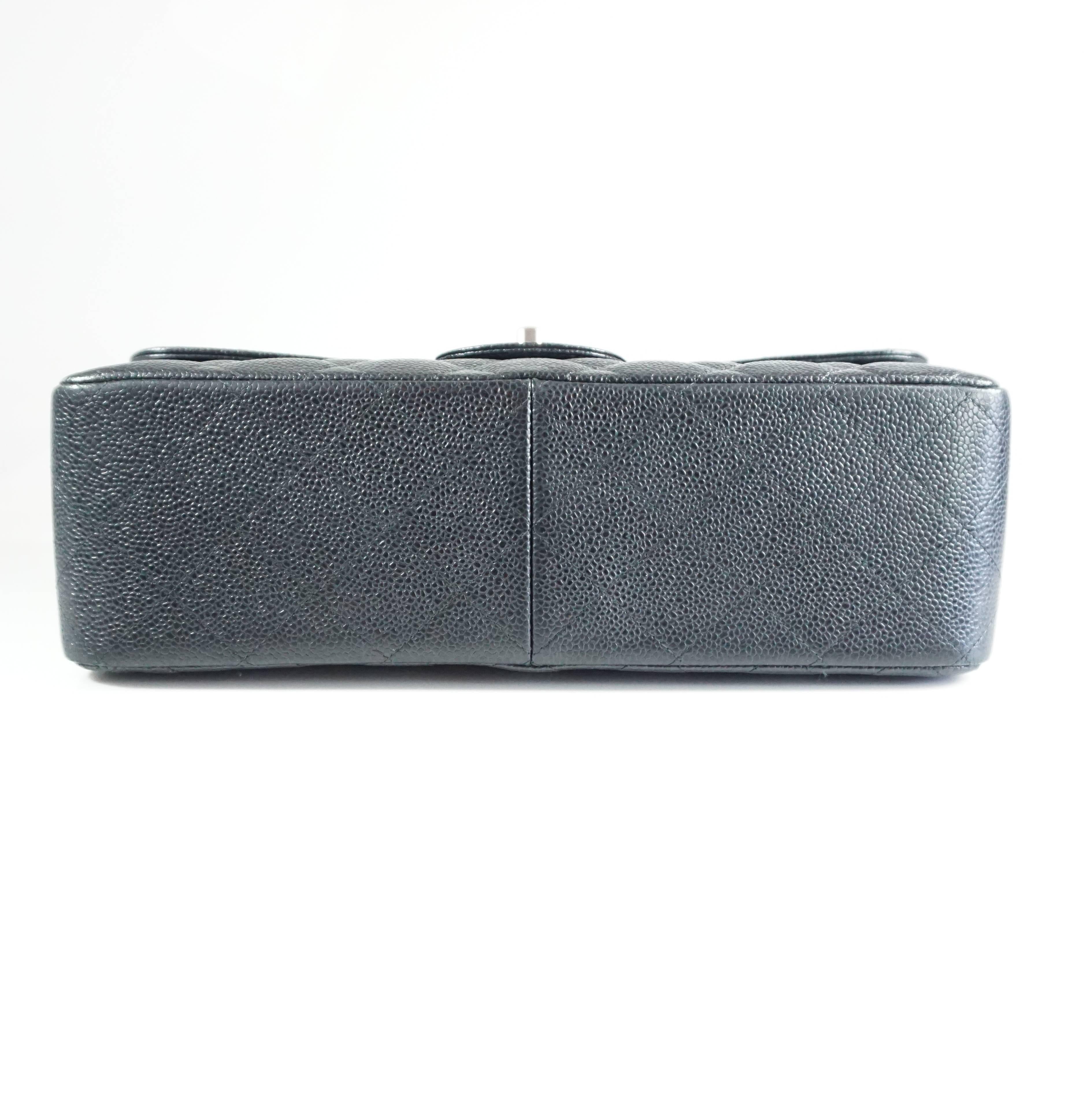 Women's Chanel Black Caviar Jumbo Classic Handbag - SHW - 2013 