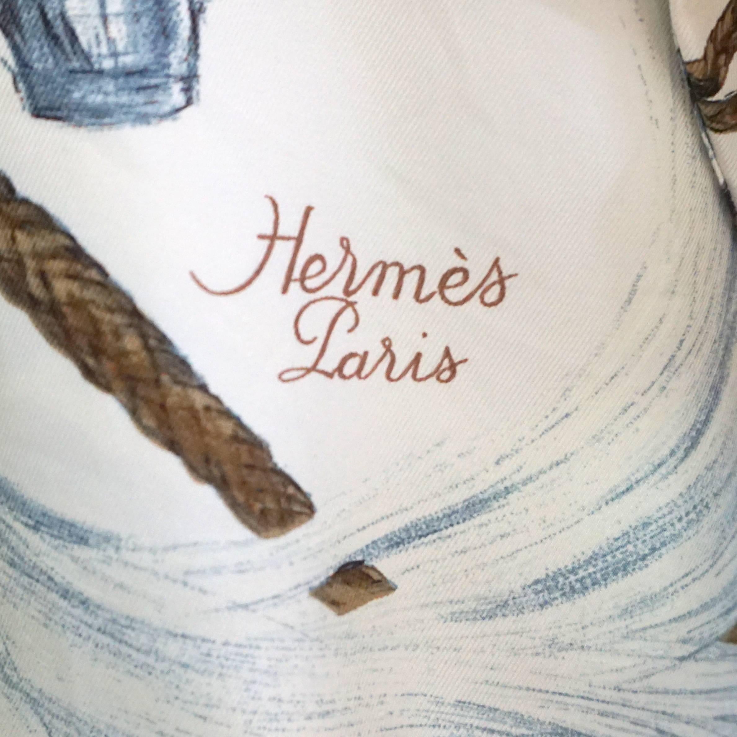 Hermes Ivory Silk 