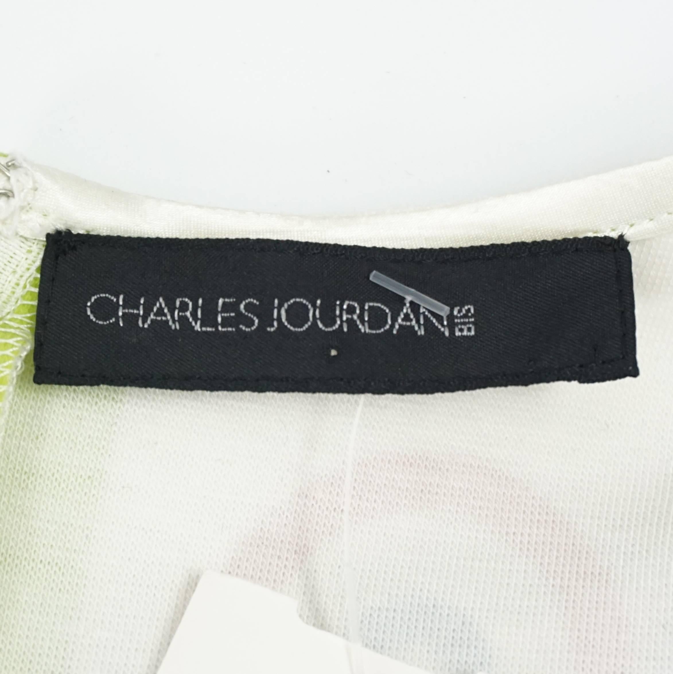 Charles Jourdan - Robe en maille et imprimé abstrait - S Pour femmes en vente