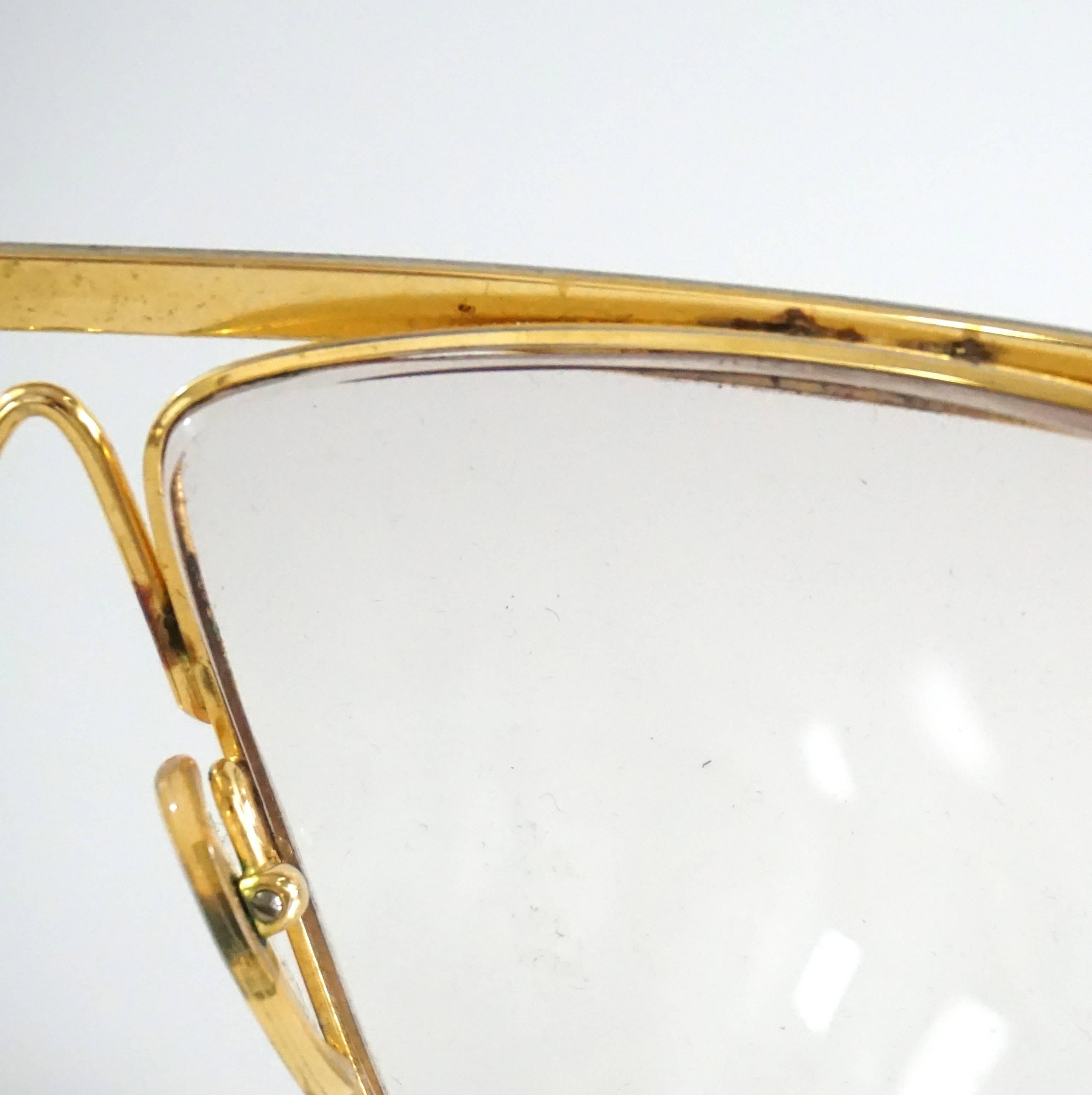 Laura Biagiotti Gold and Silver Large Glasses 3