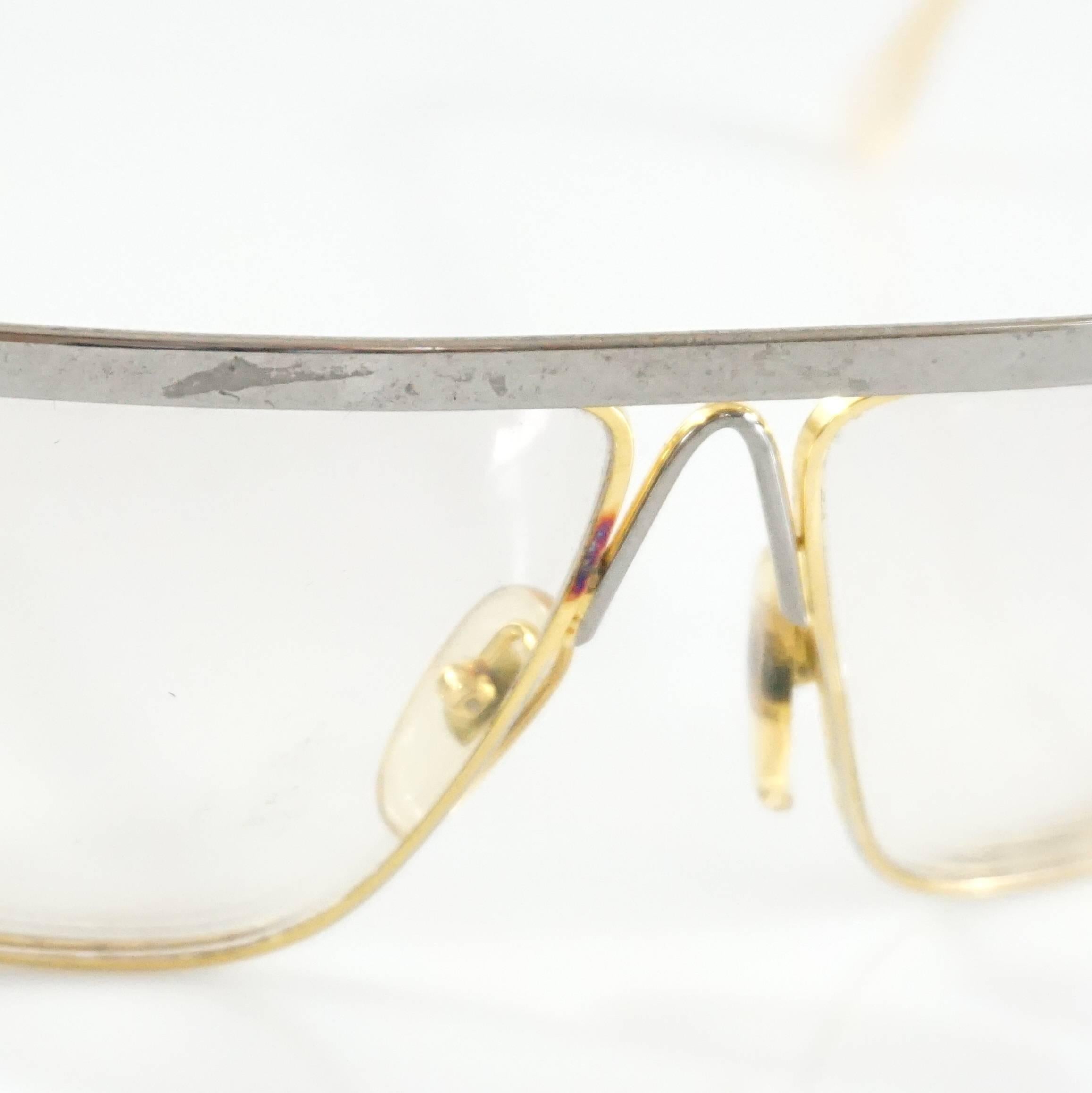 Laura Biagiotti Gold and Silver Large Glasses 4