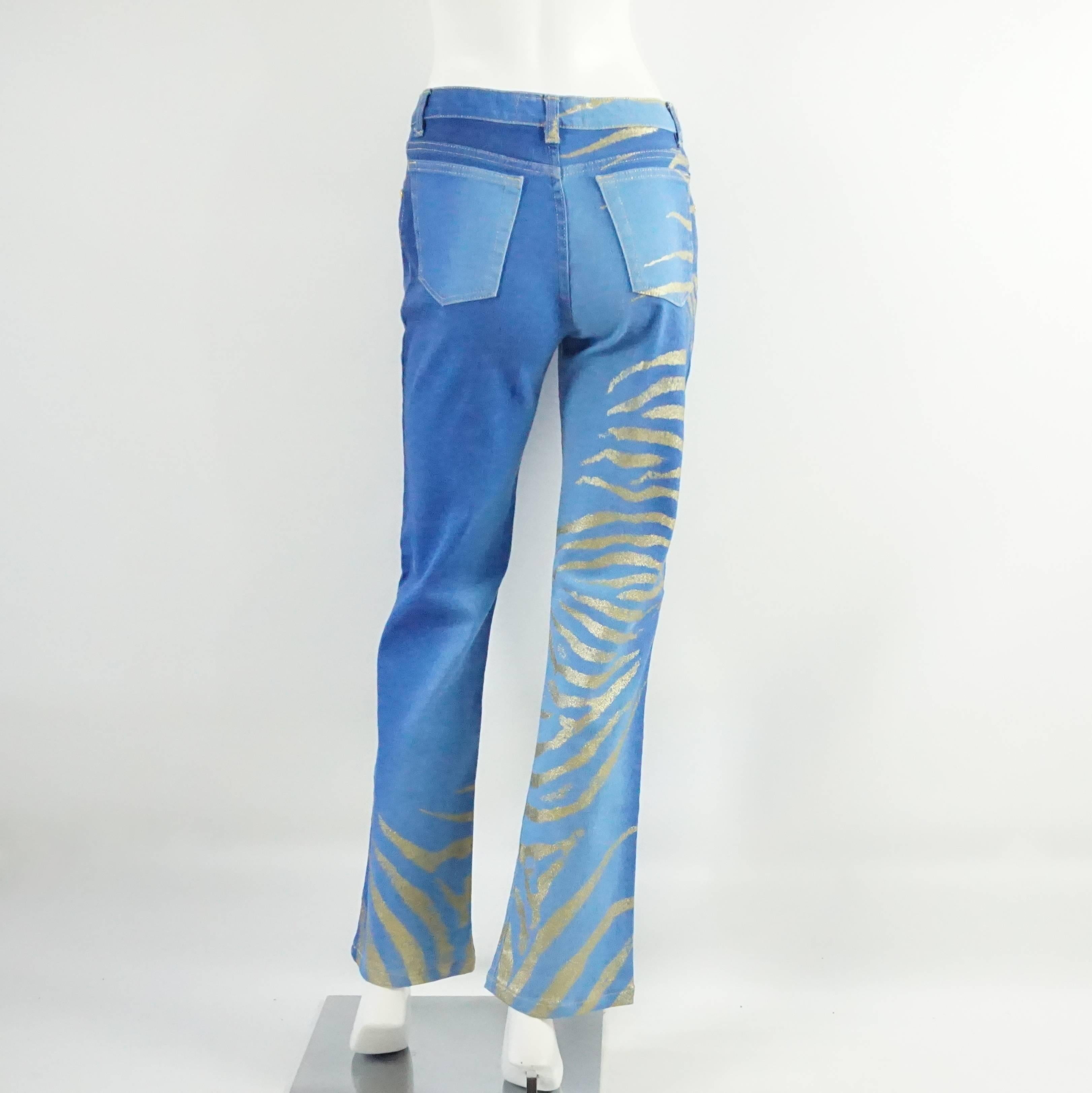 zebra print jeans