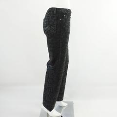 Roberto Cavalli Black Jeans with Snake Print - S - NWT