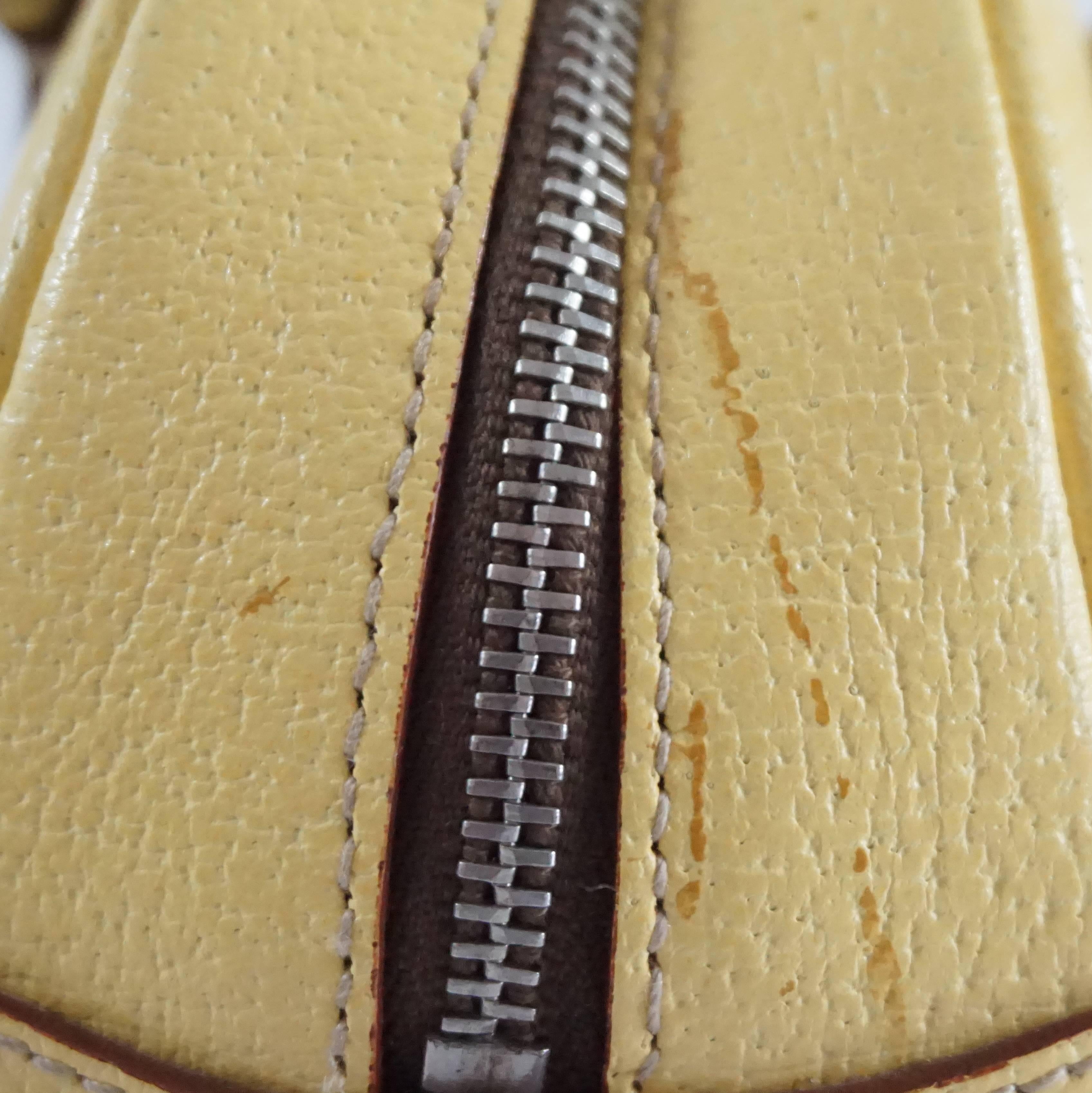 Prada Yellow Leather Mini Bag 2
