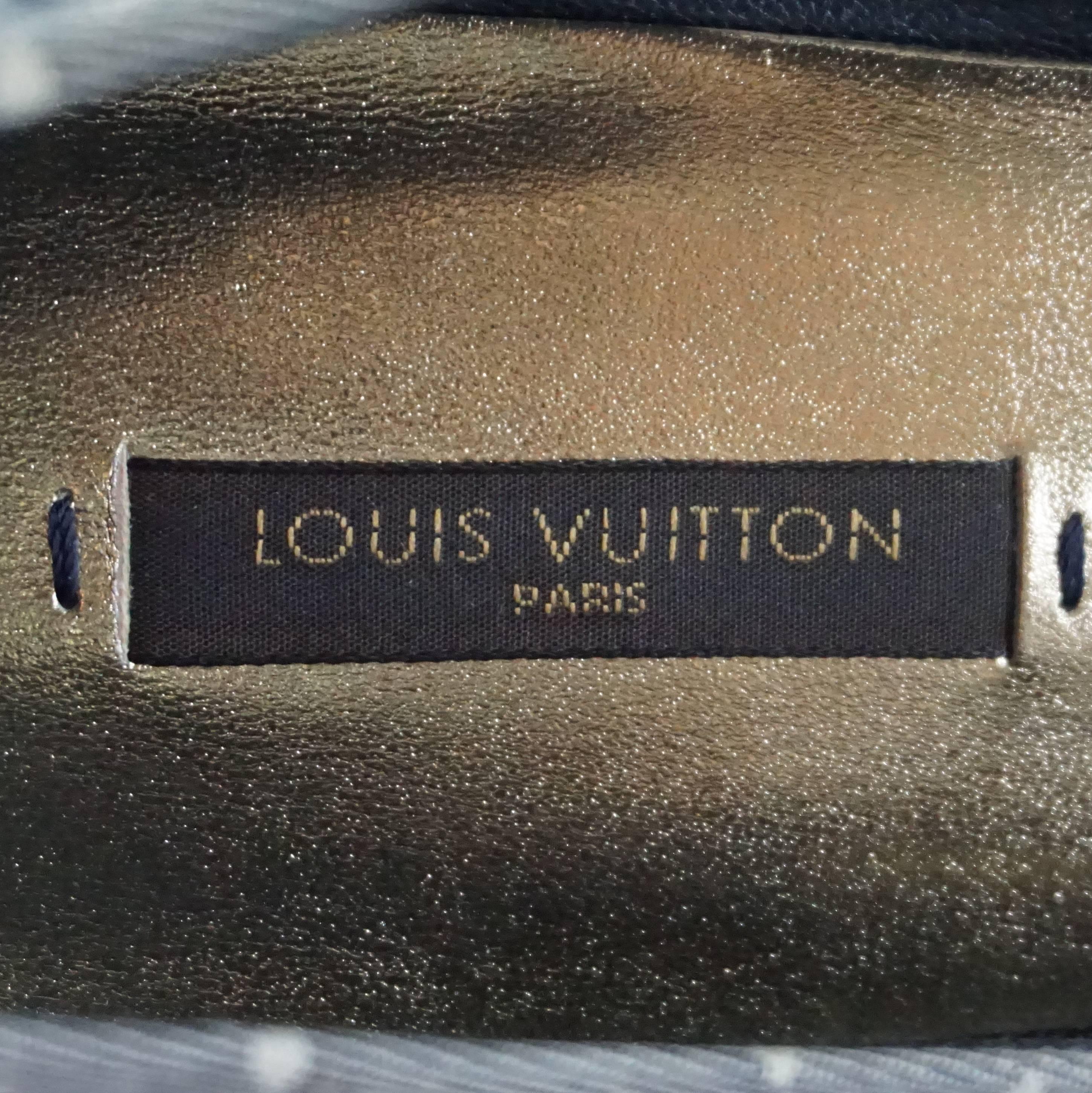Louis Vuitton Navy Monogram Ballet Flats - 38 1