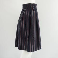 Yves Saint Laurent Navy Striped Skirt - 36 - 1960's