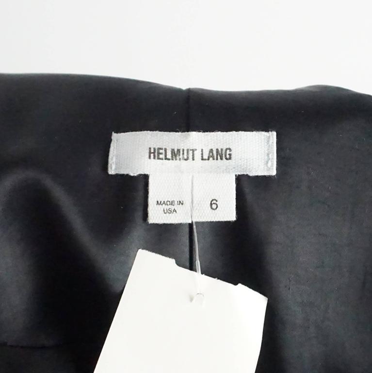 Helmut Lang Black Satin Dress with Crossing Straps - 6 at 1stDibs ...