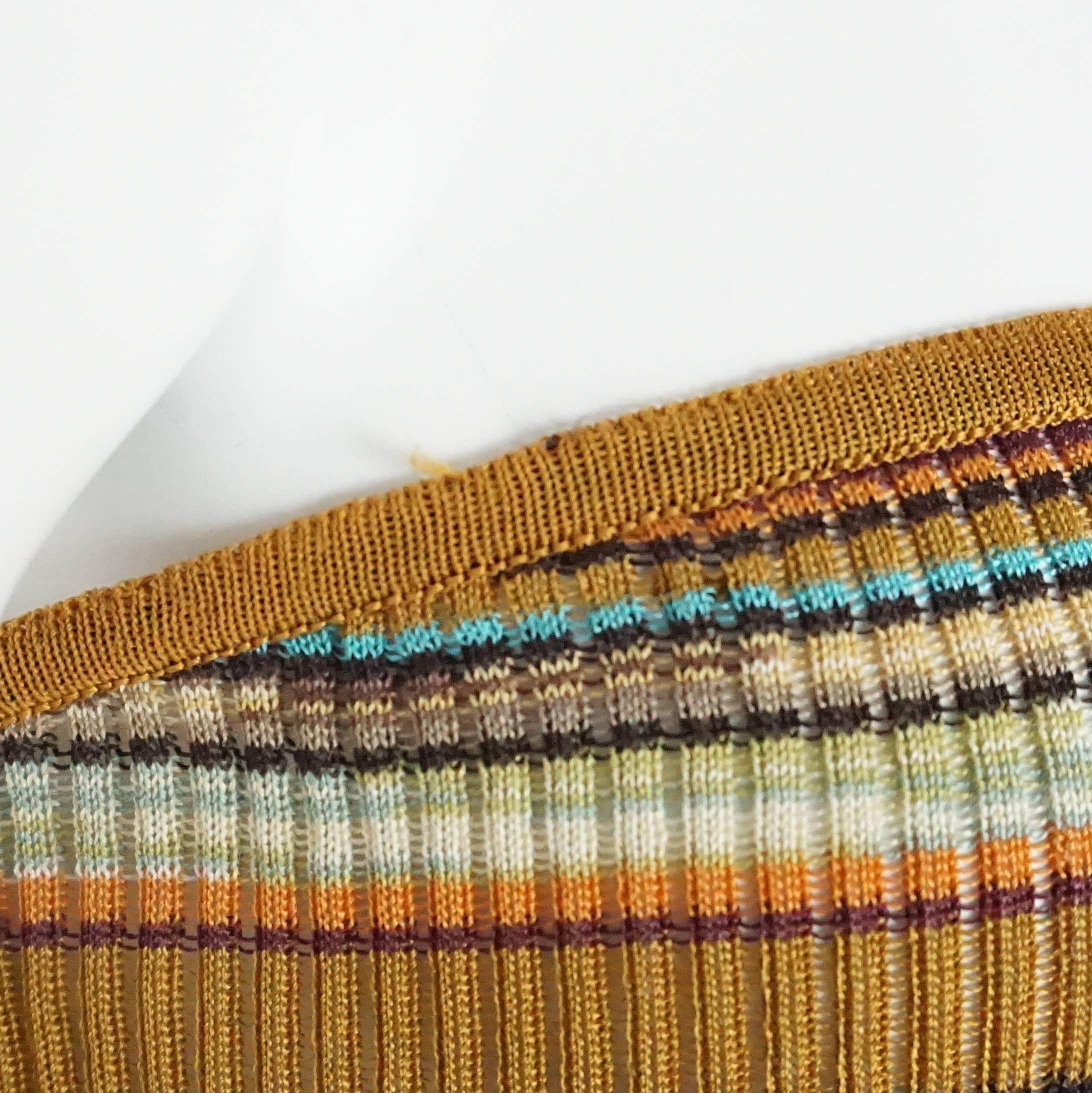 Women's Missoni Multi Striped Knit Strapless Maxi Dress - S