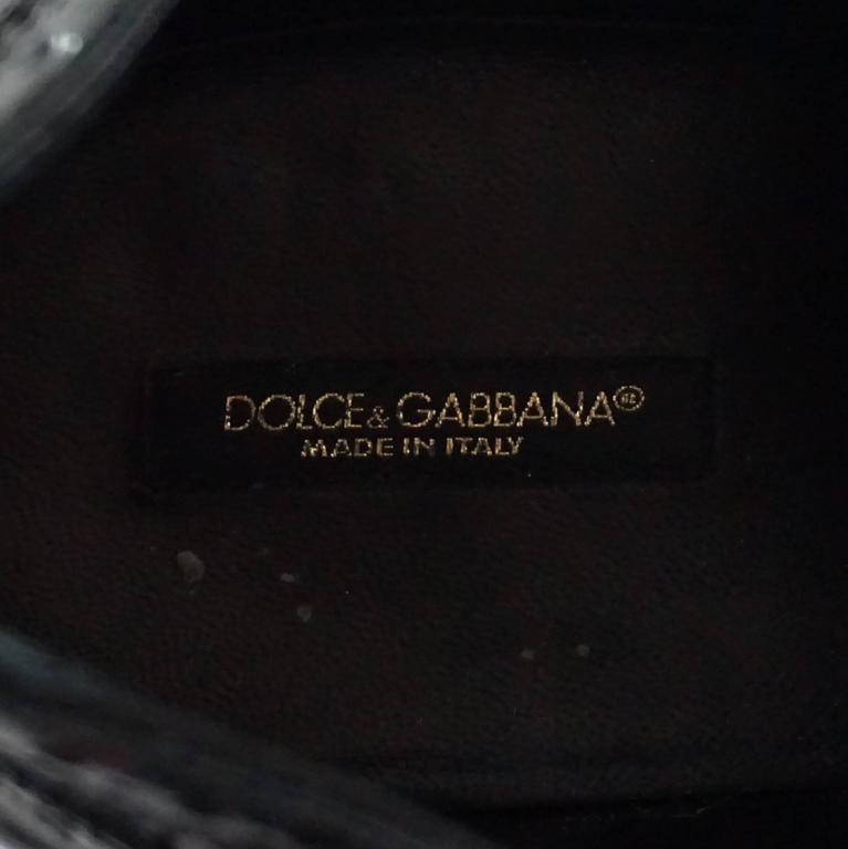 Chaussures Oxford Dolce&Gabbana Femme Vintage - Doré Métallique Taille 39 - Cuir - Occasion Très Bon état