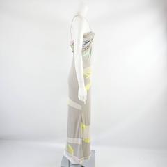 Leonard Taupe Floral Print Maxi Dress - 38