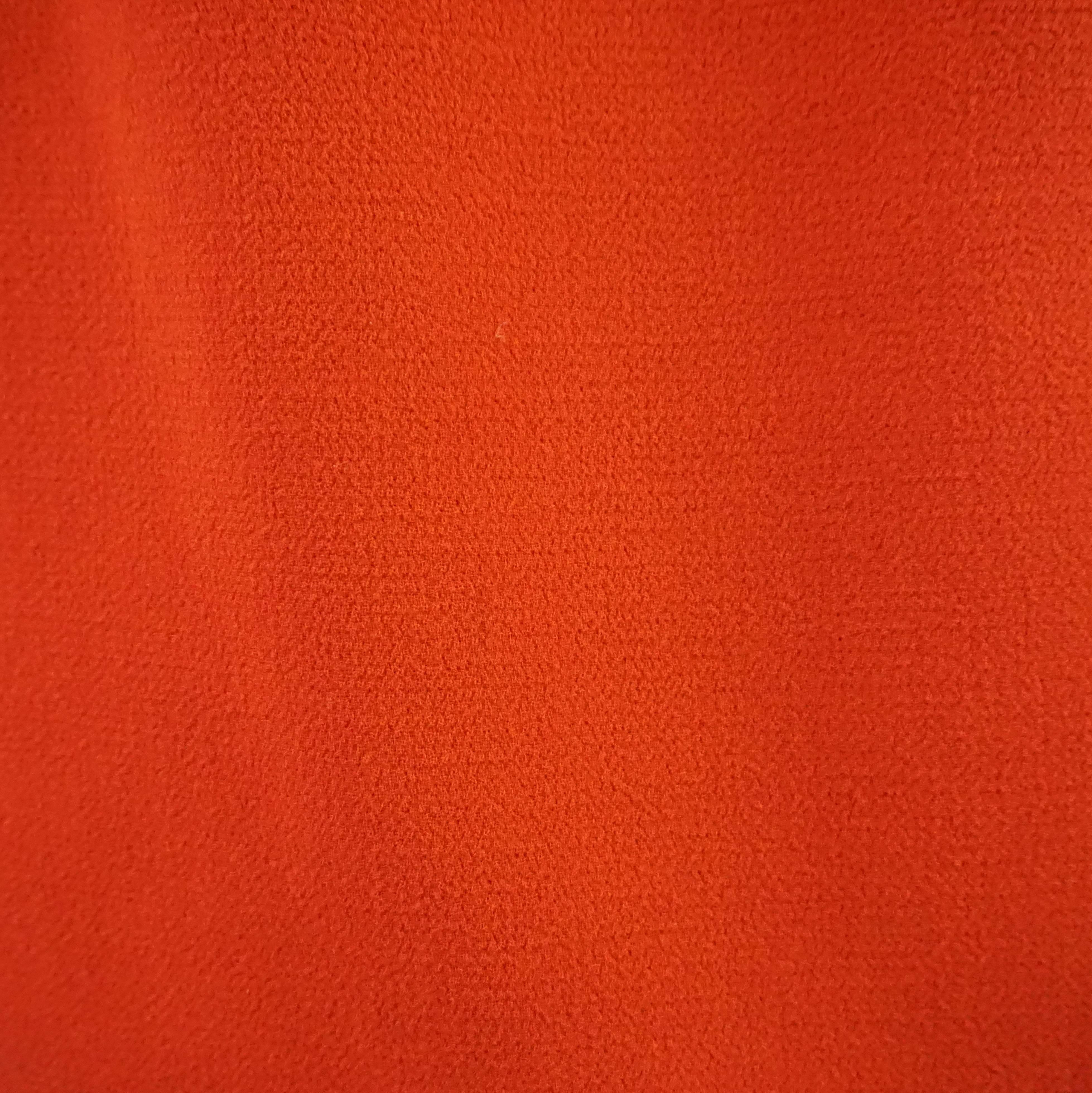 Giambattista Valli Burnt Orange Wool Dress - 44 1