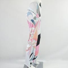 Emilio Pucci Grey and Pink Printed Jersey Palazzo Pants – 34