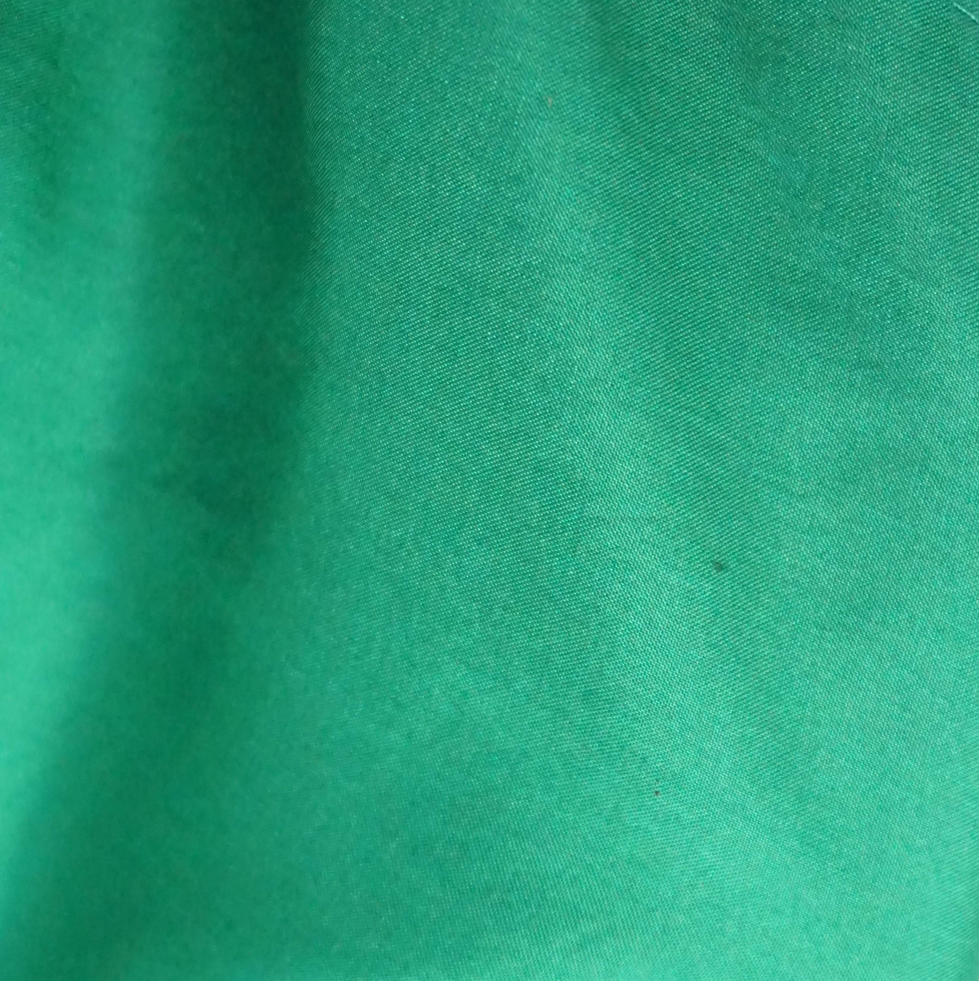 Carmen's Hilldale Vintage Green Silk Coat - M - 1970's 2