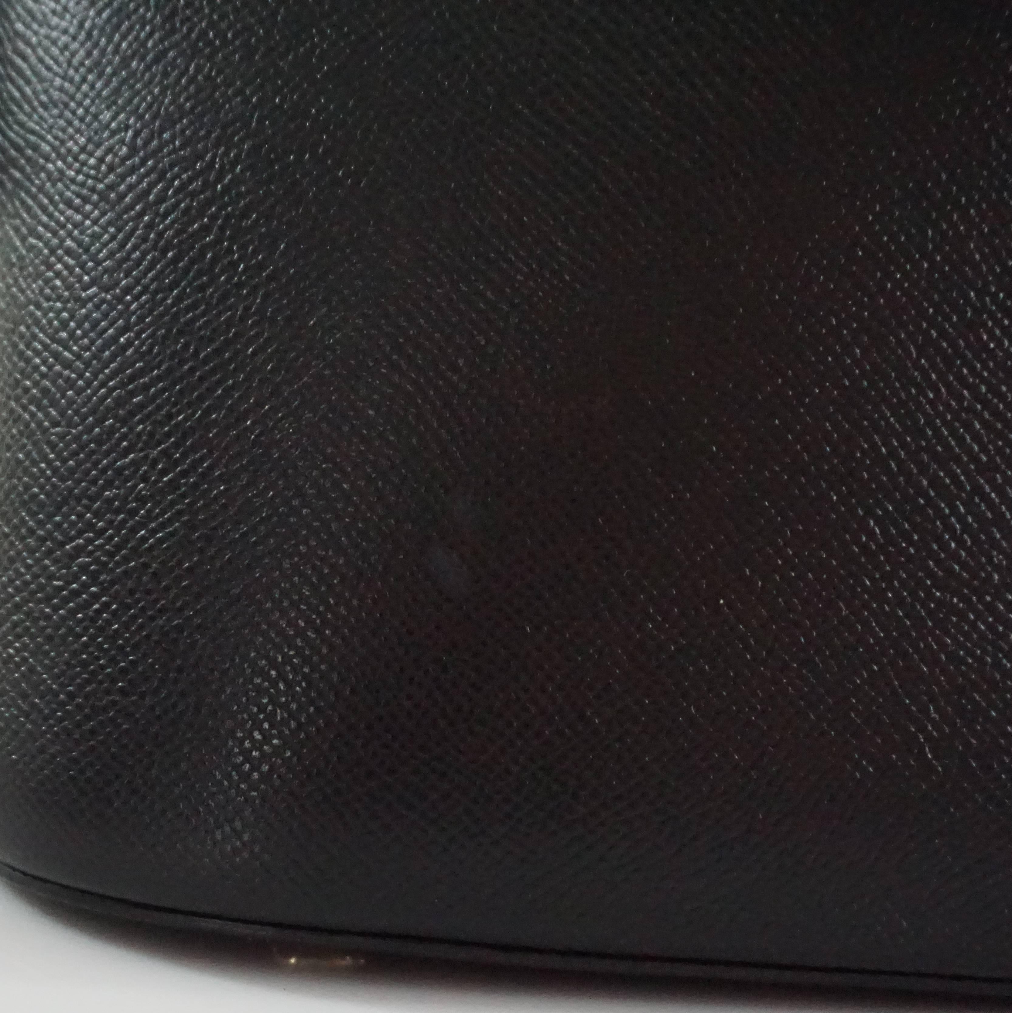 Celine Black Saffiano Leather 2 Way Top Handle Bag 6