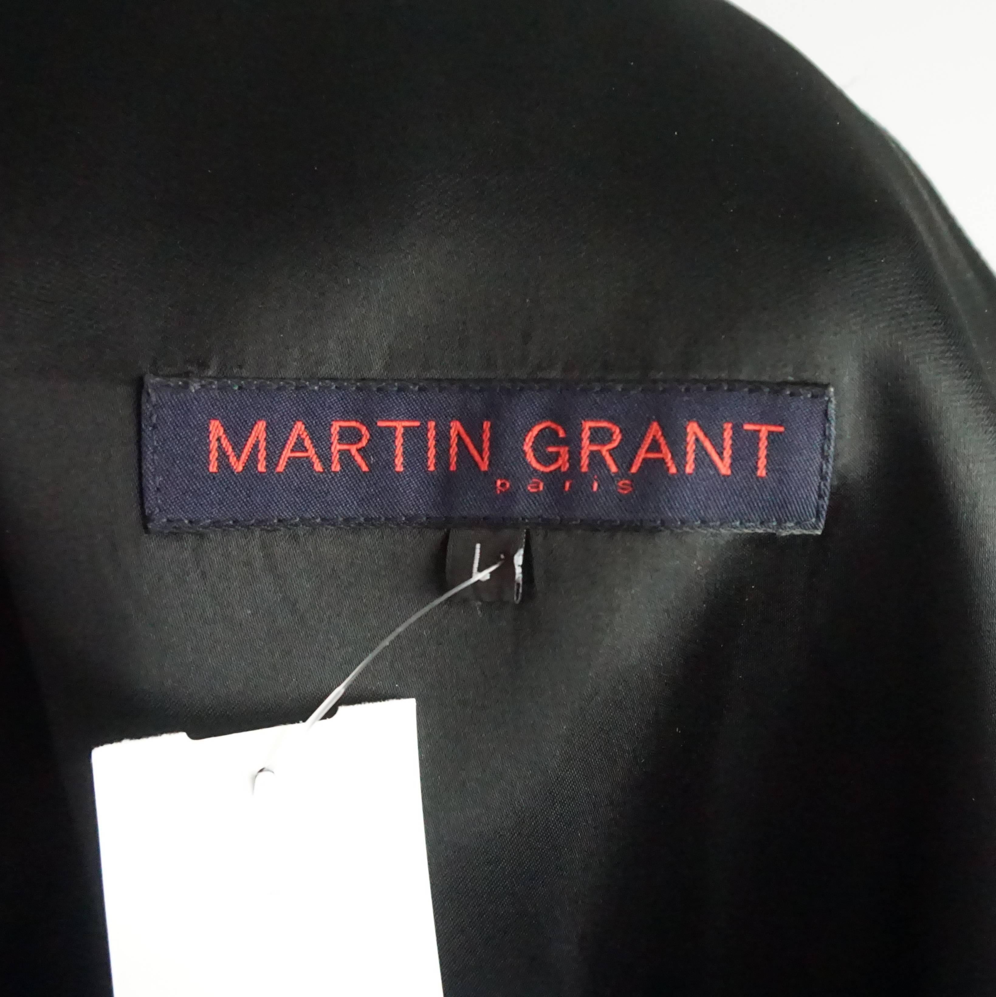 Martin Grant Black One Shoulder Dress - L In Excellent Condition In West Palm Beach, FL