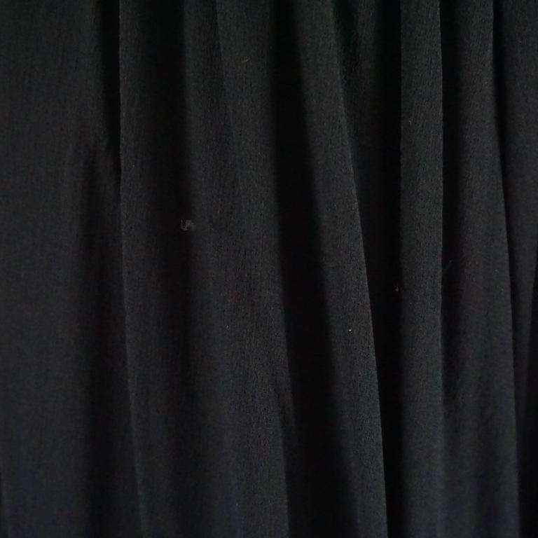 Alessandro Dell'Acqua Black Silk Dress with Stones - 40  For Sale 1