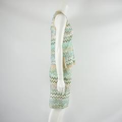 Missoni Aqua and Beige Knit Top and Skirt - 42