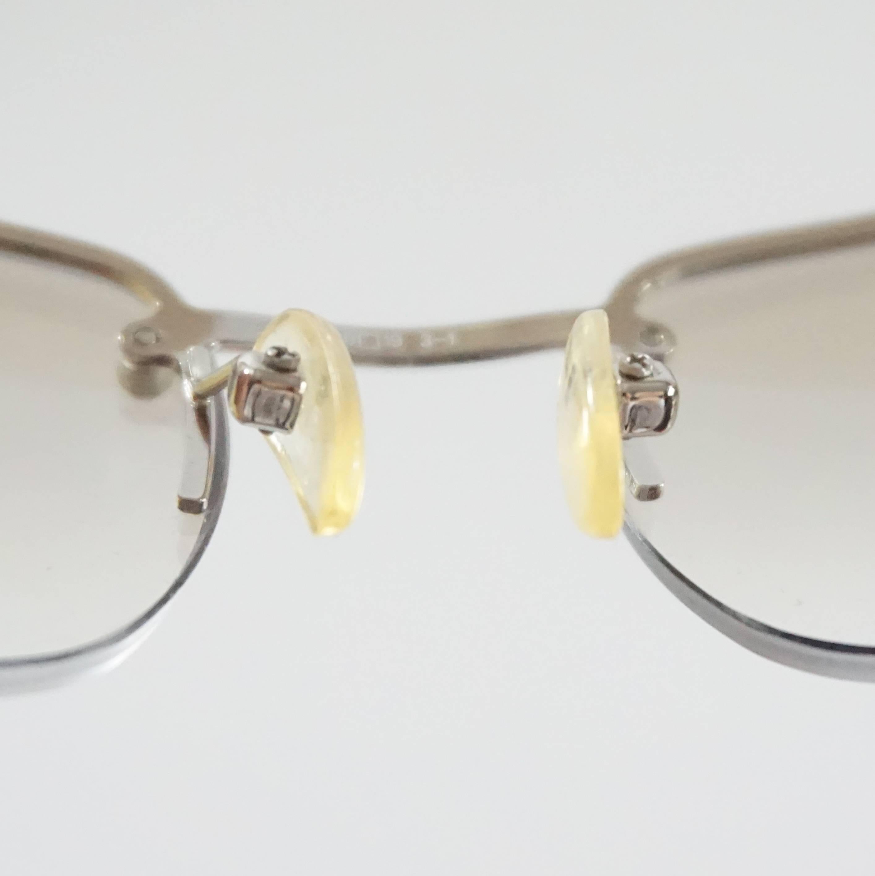 Burberry Silver Small Frame Sunglasses 2