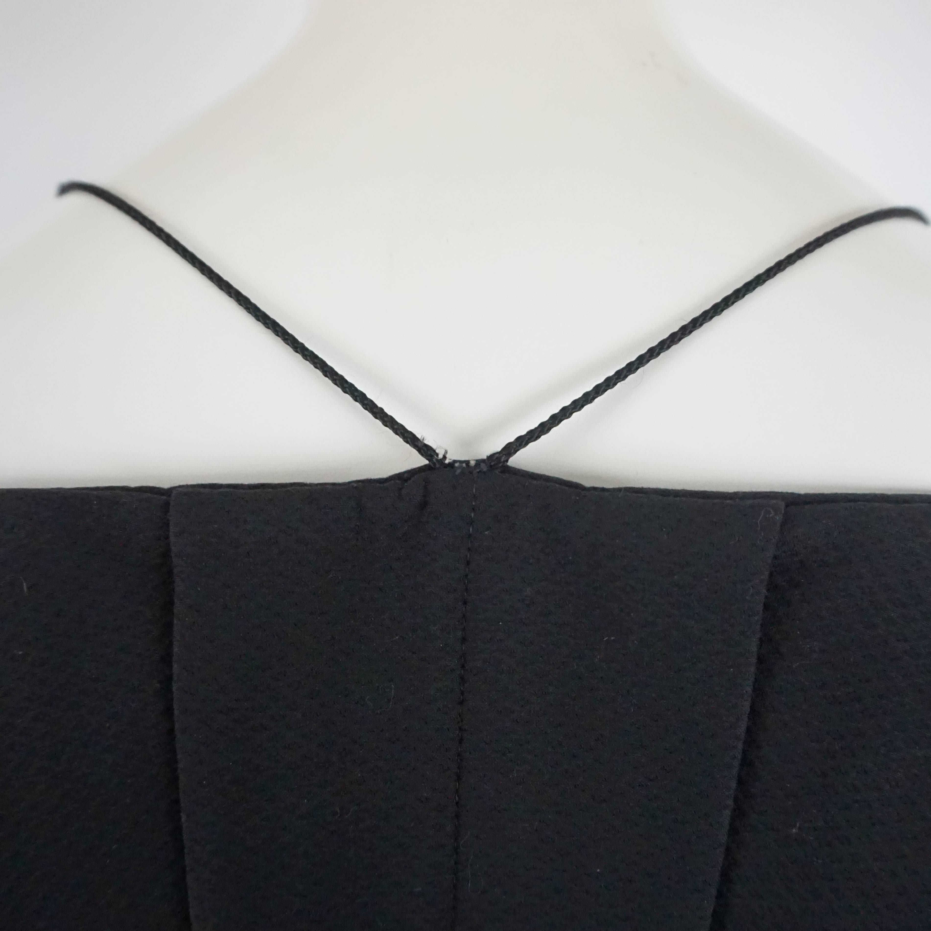 Thierry Mugler Black Pique Dress - 40 - Circa 90's 4