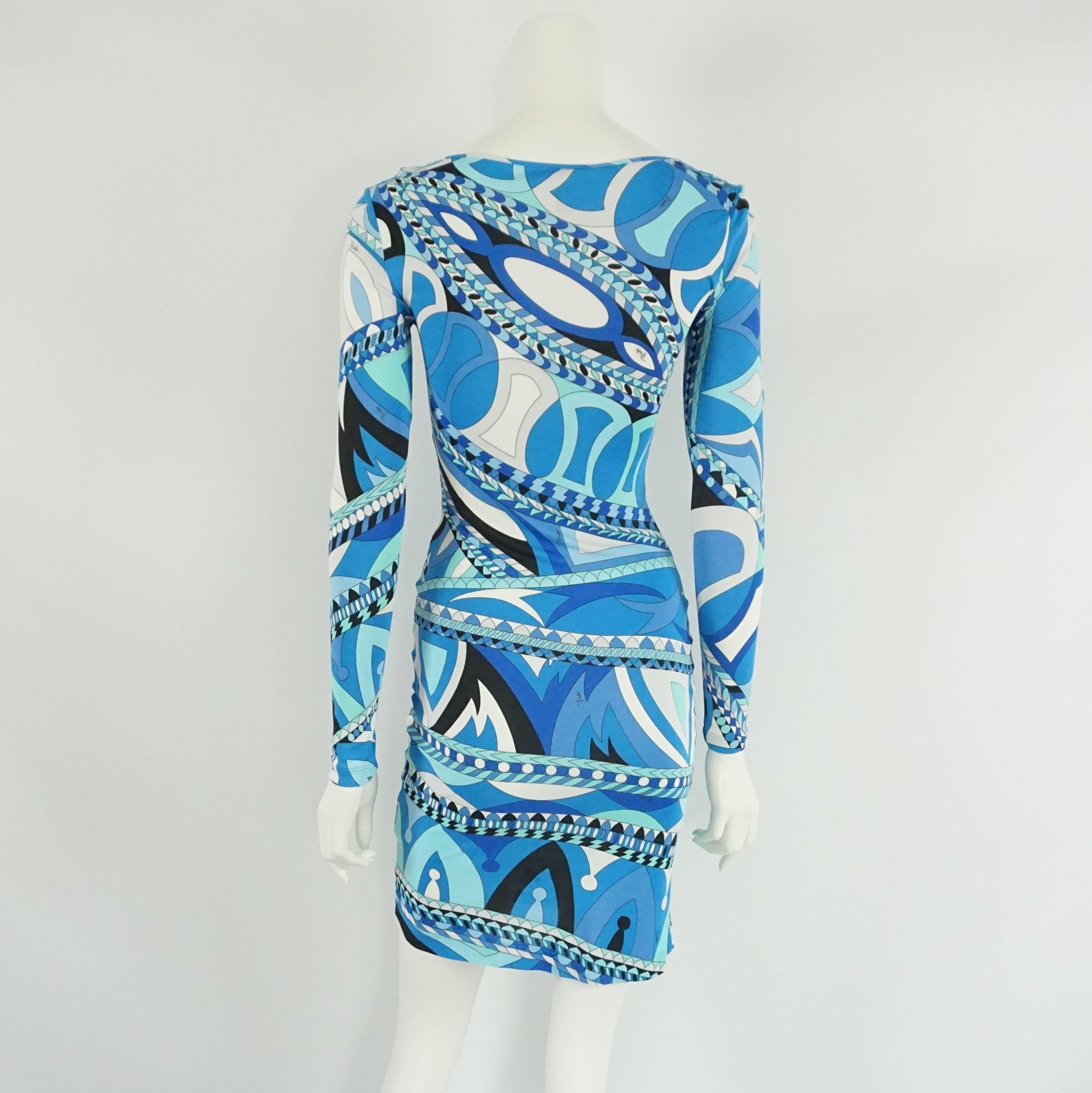 emilio pucci blue dress
