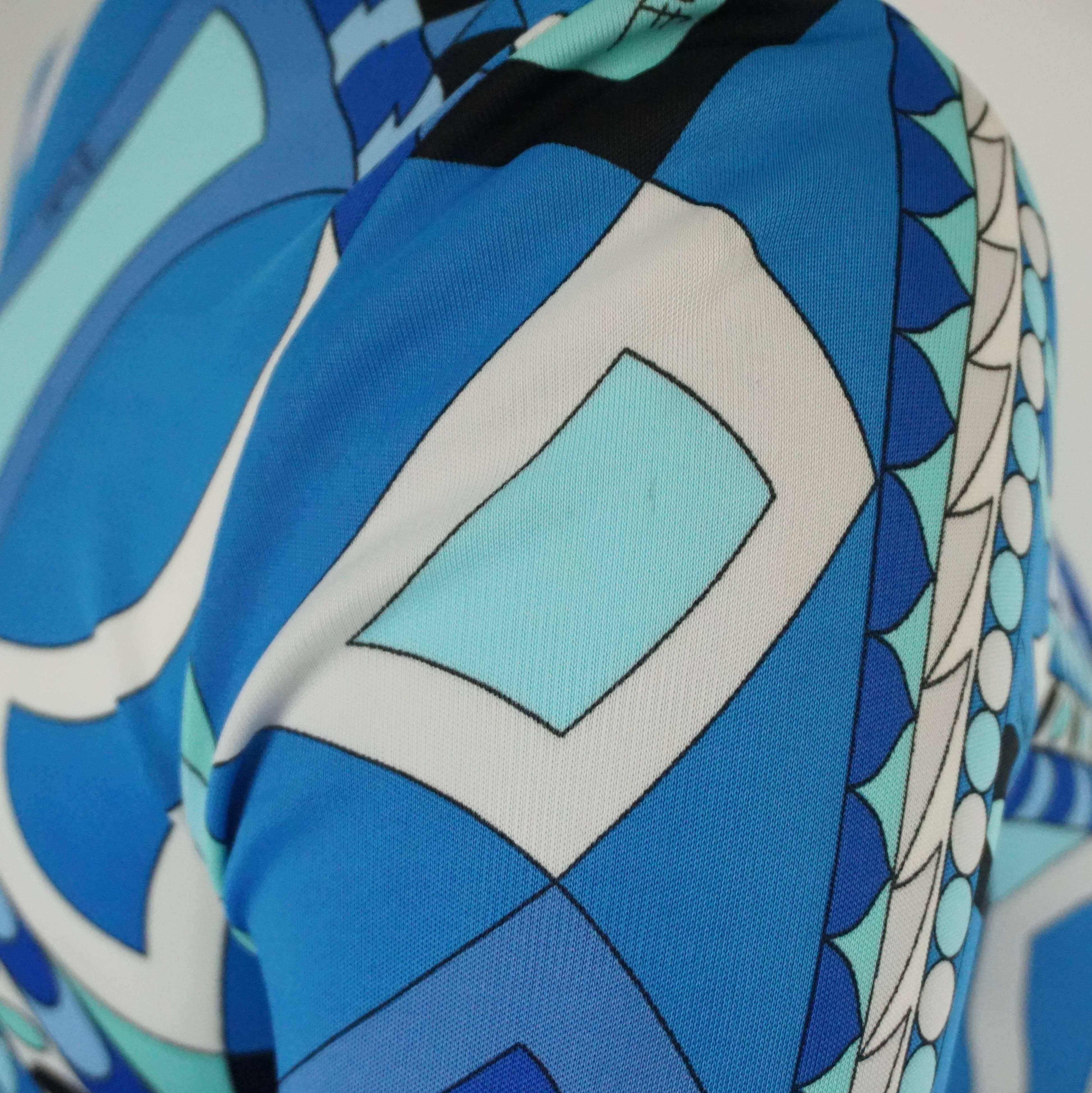 emilio pucci dress blue