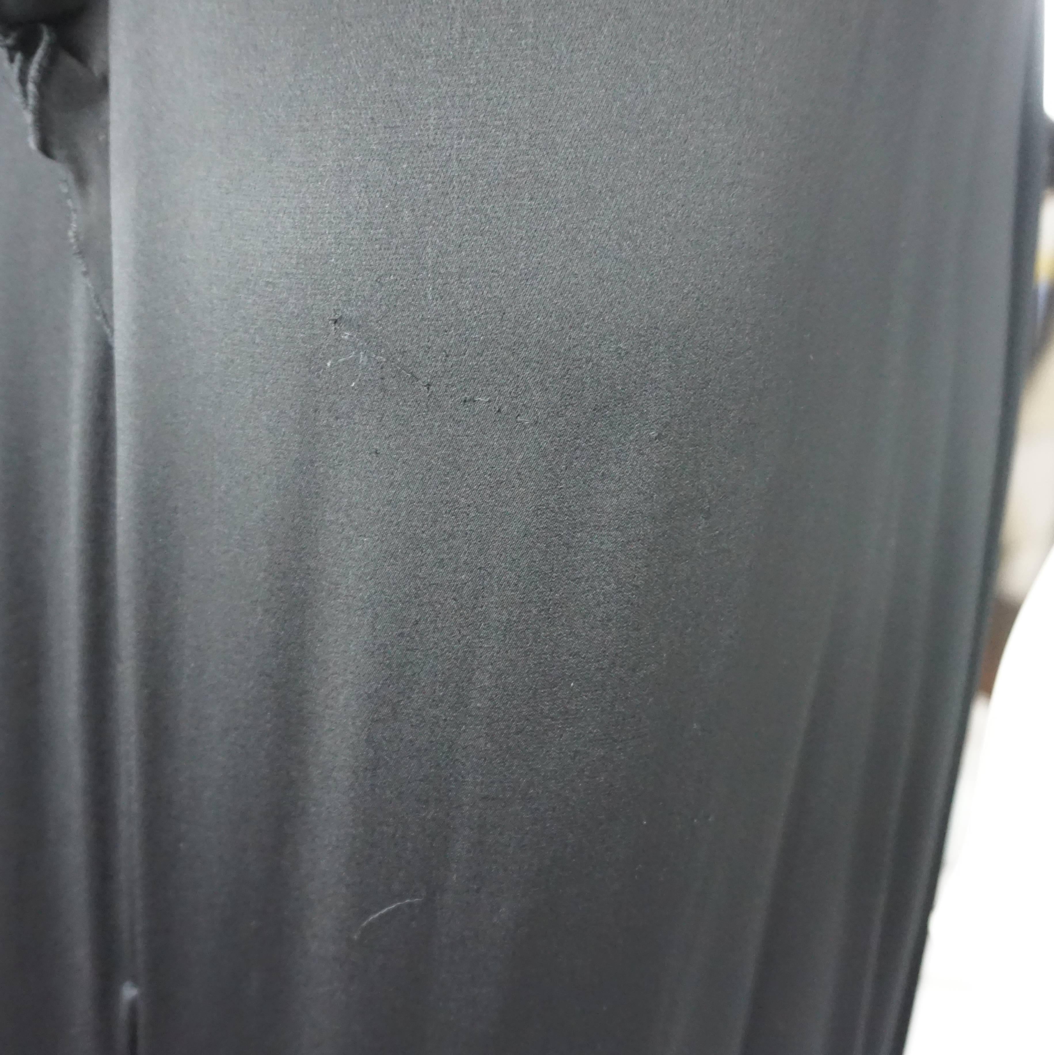Badgley Mischka Black Jersey Ruched Gown - 10 For Sale 6