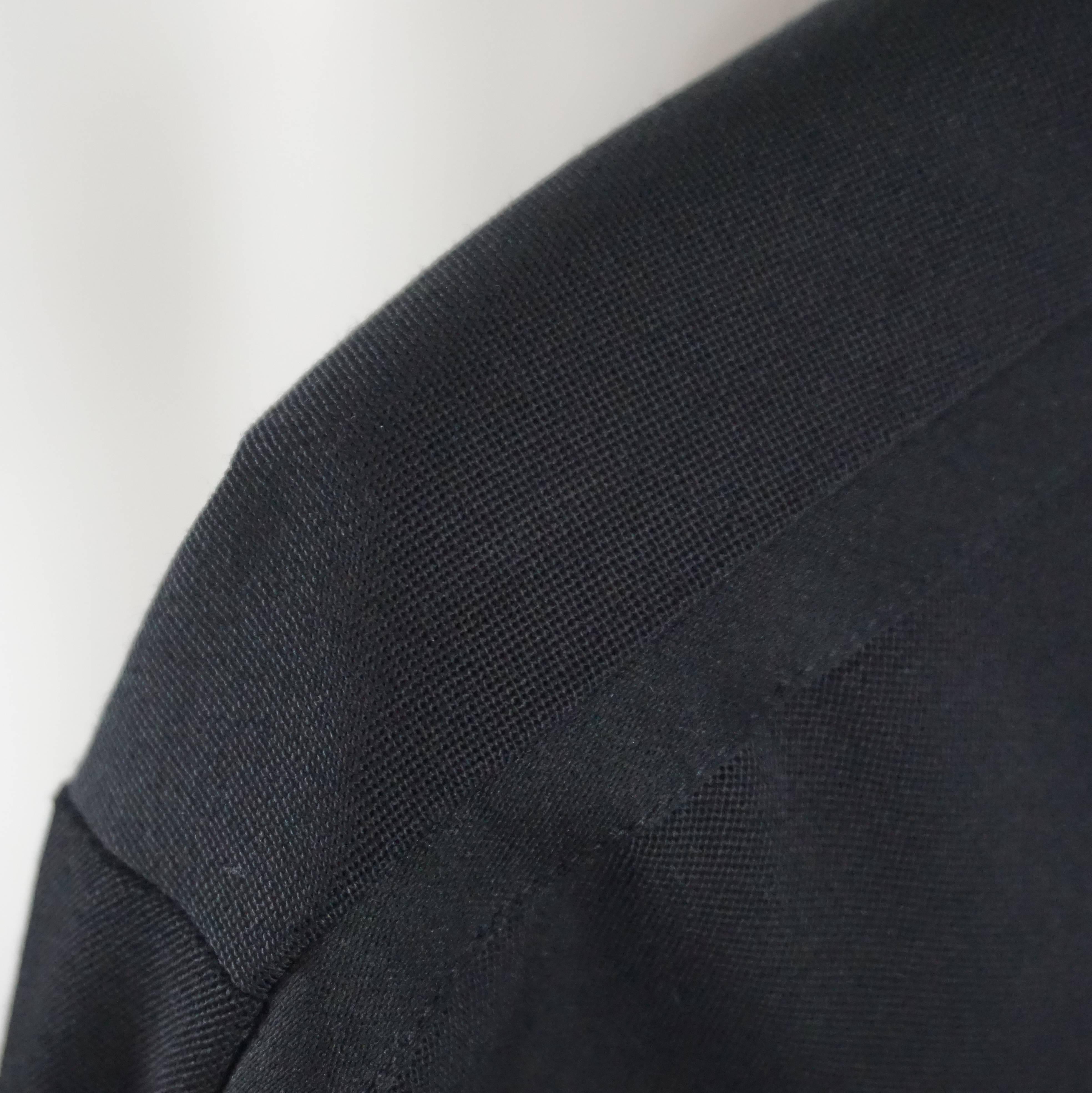 Yves Saint Laurent Black Dress with Bolero Jacket - 34 - Circa 90's For ...