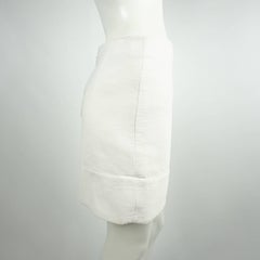 Gonna in cotone a coste bianche di Chloe - 42