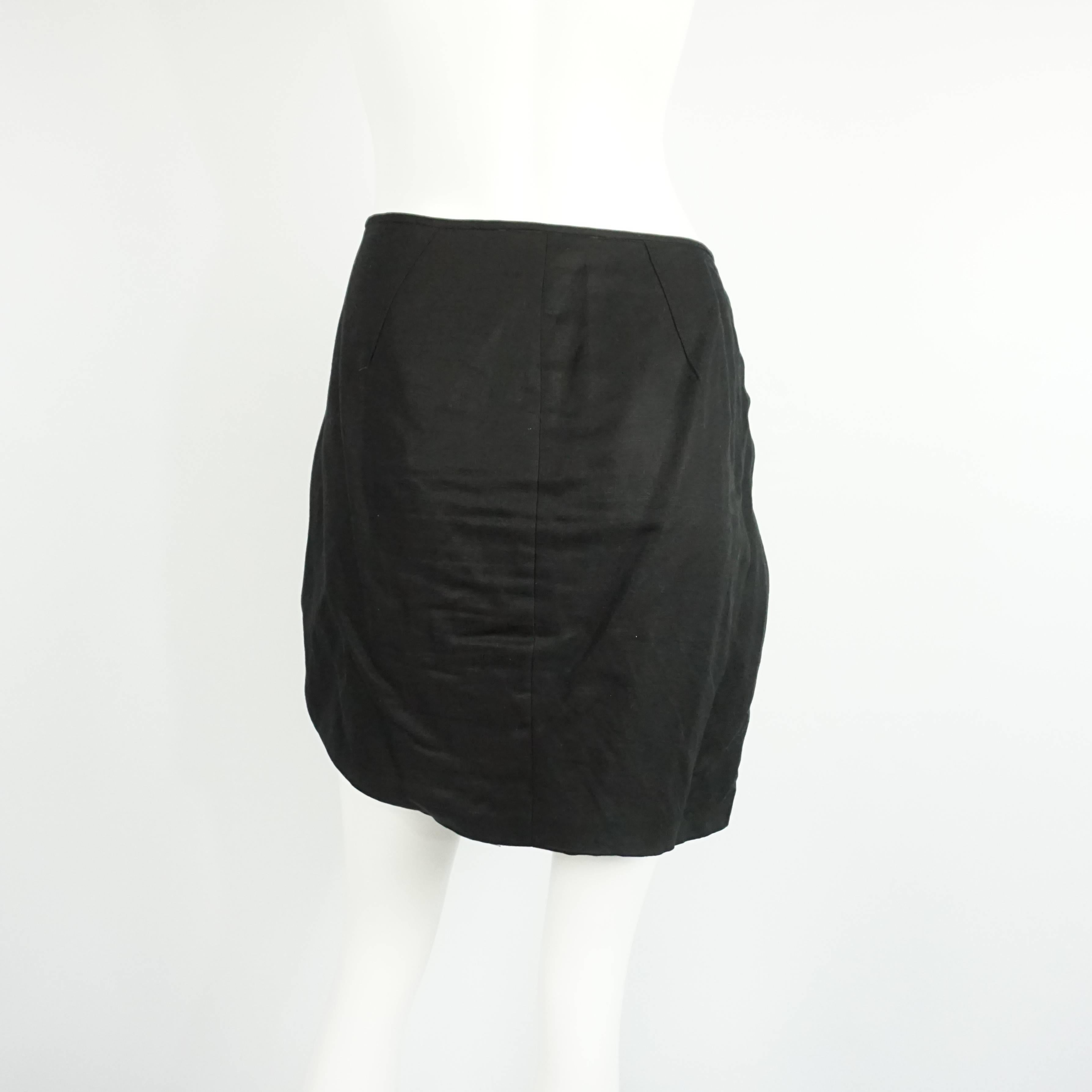Isabel Marant Black Deconstructed Asymmetrical Skirt - 3 In Excellent Condition In West Palm Beach, FL