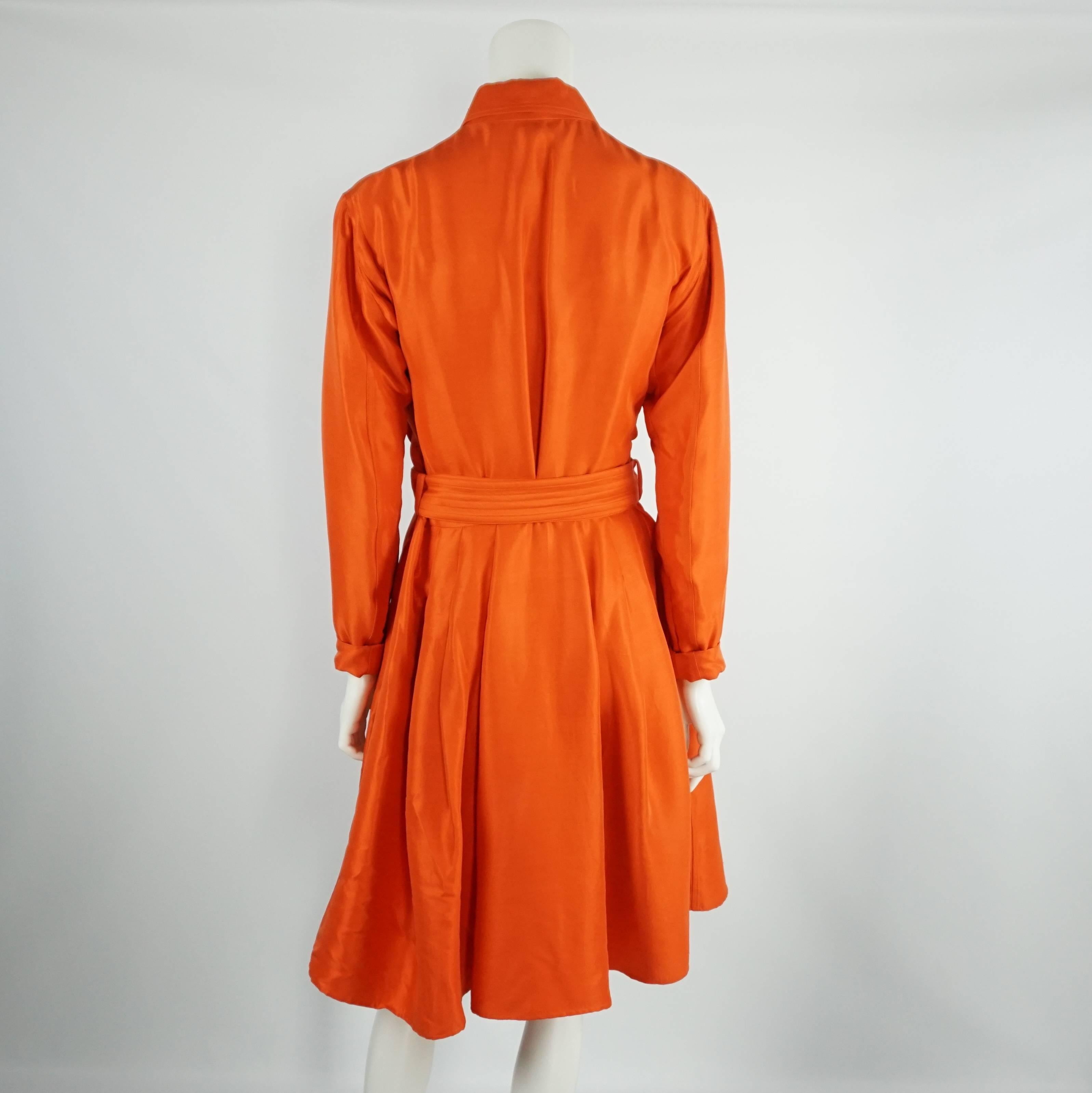 orange ralph lauren dress