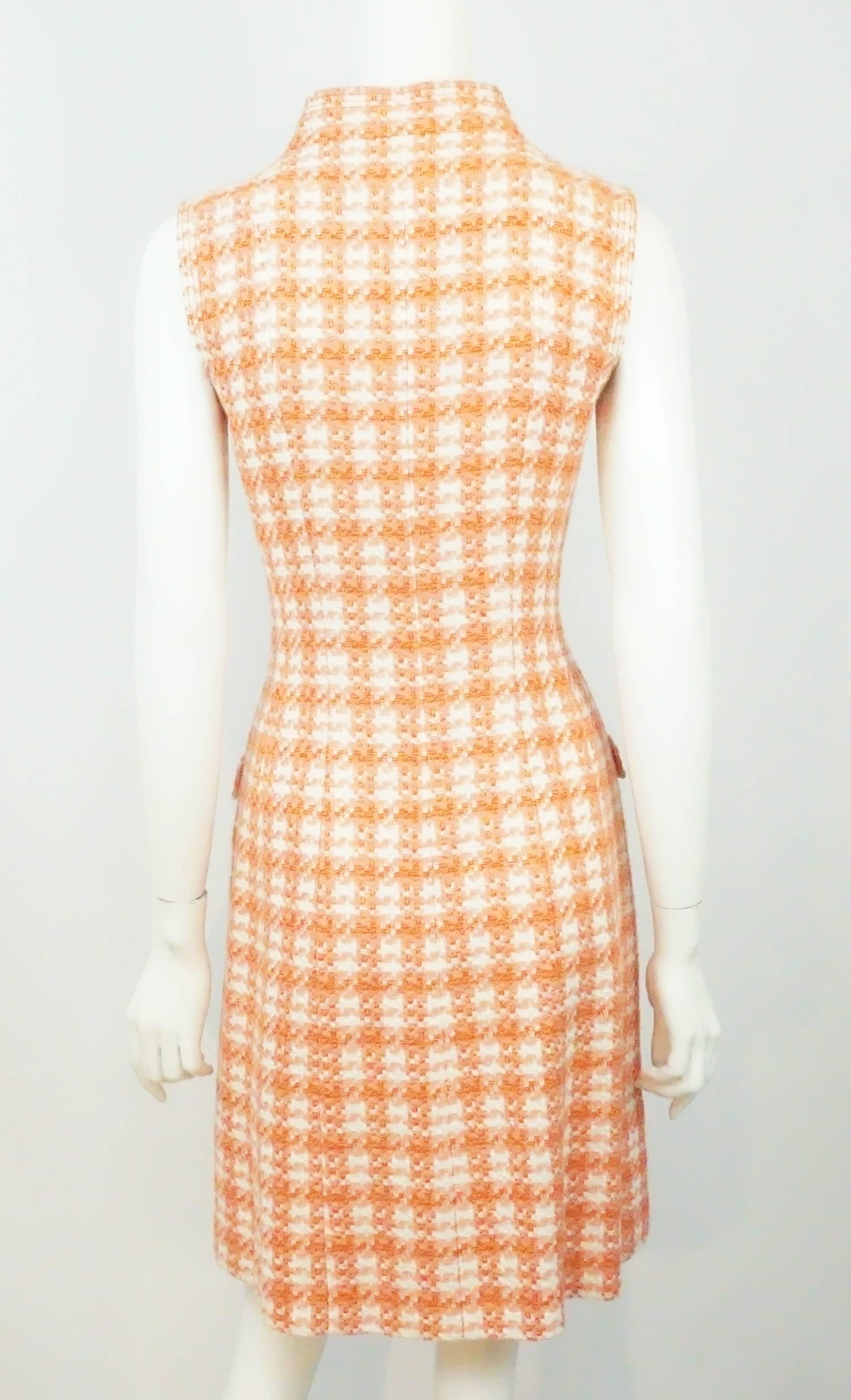 chanel plaid dress