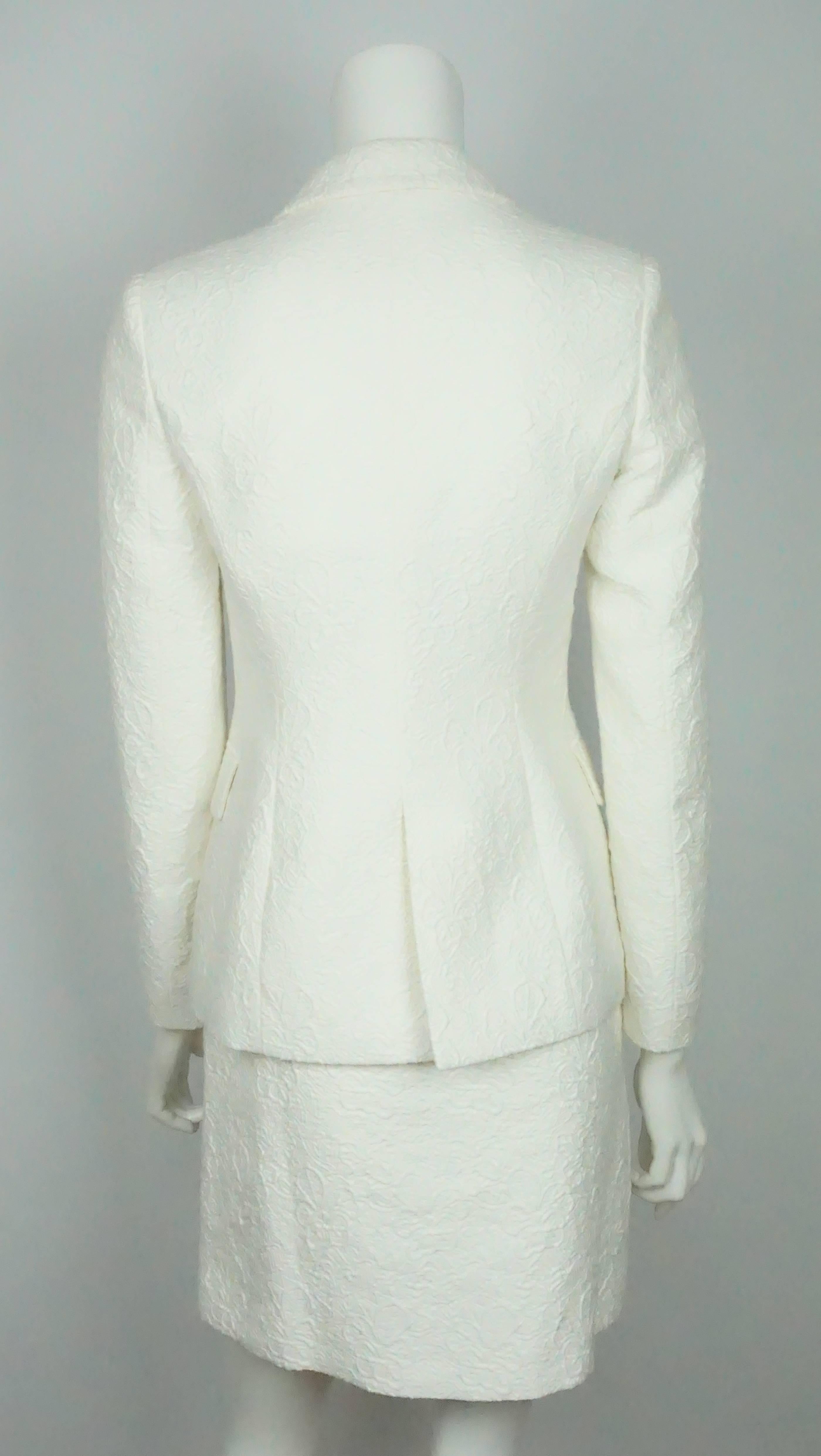 ivory skirt suit