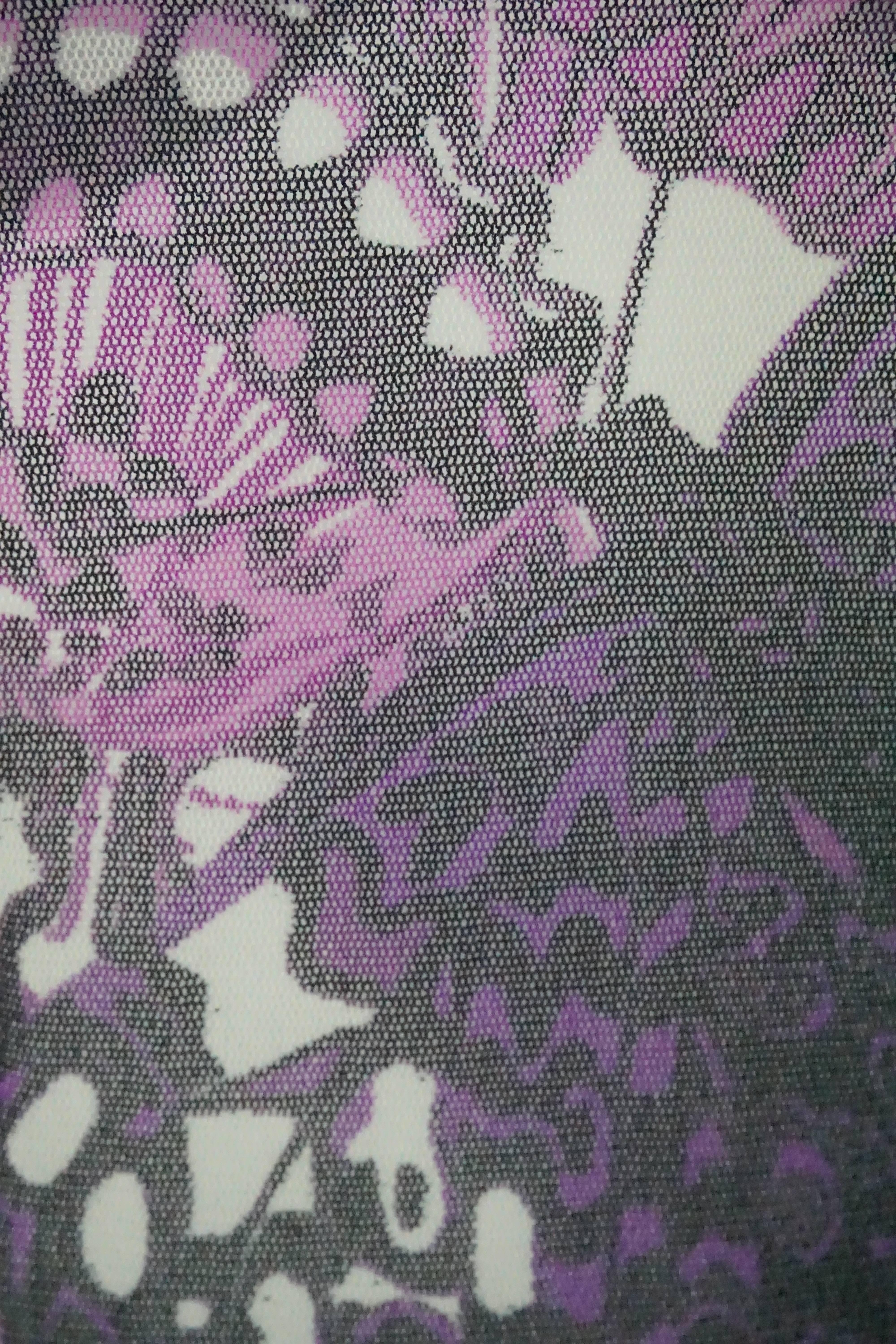 purple mesh top