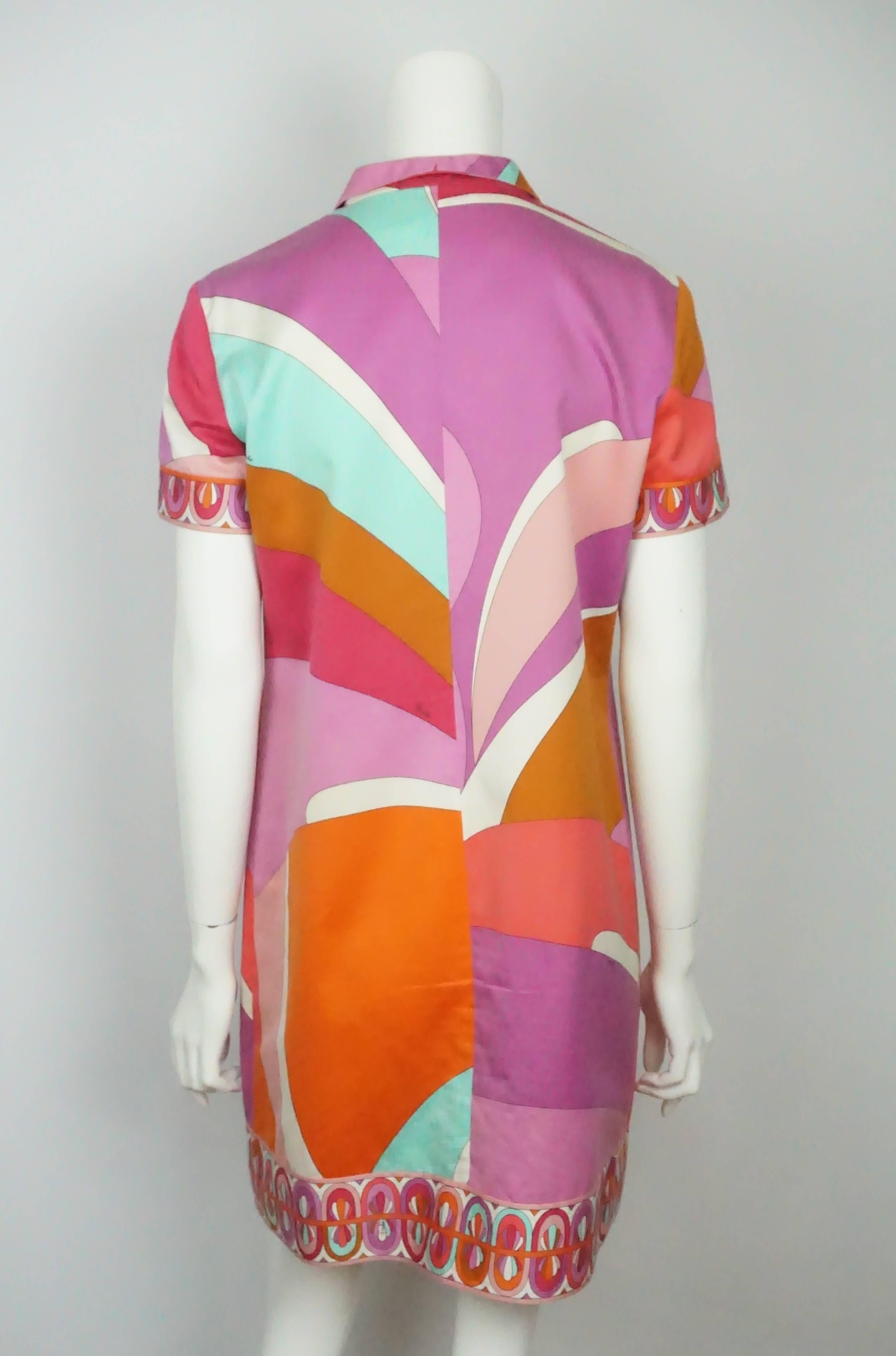 multi color shirt dress