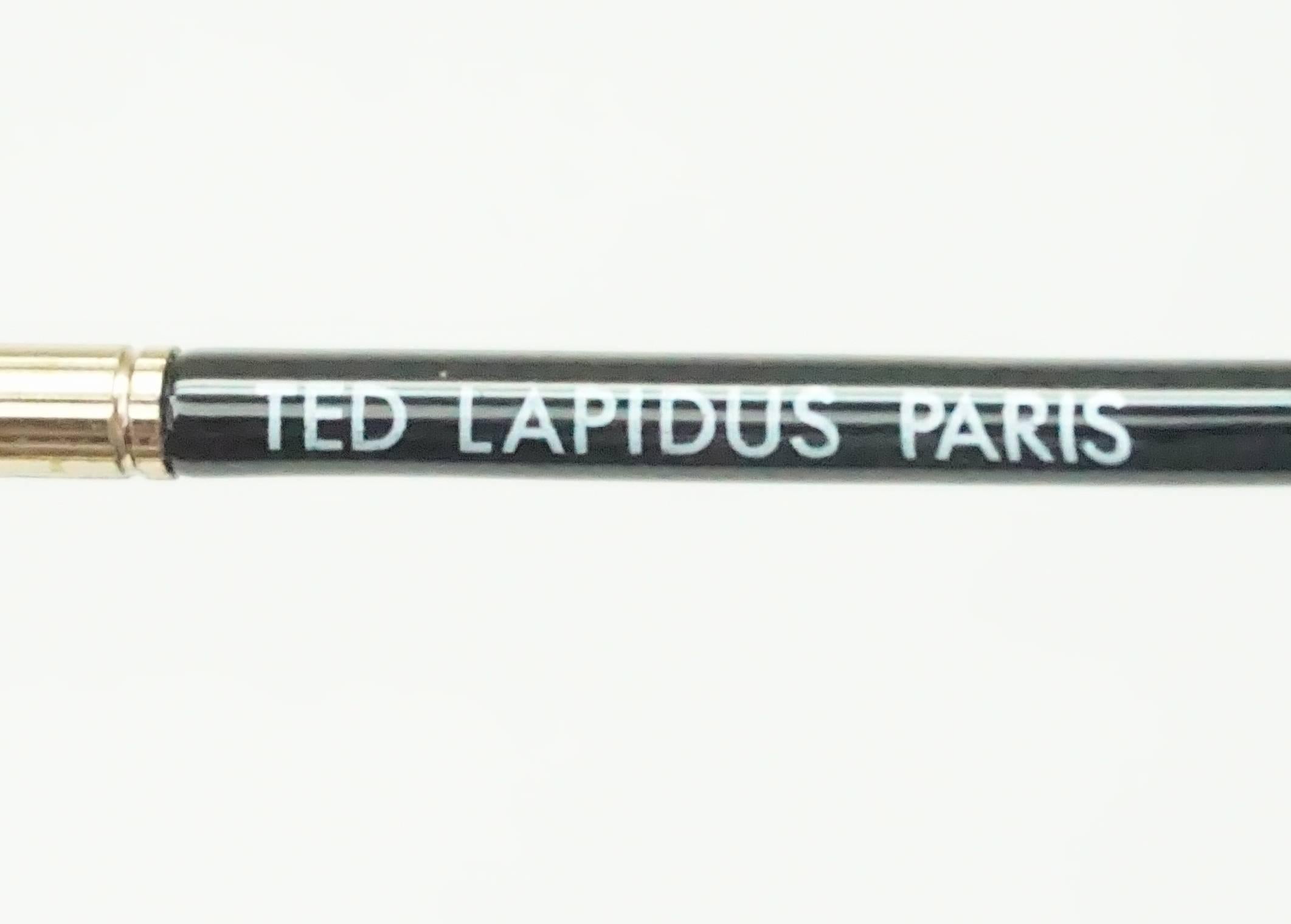 Women's Ted Lapidus Black Vintage Sunglasses - Circa 70's
