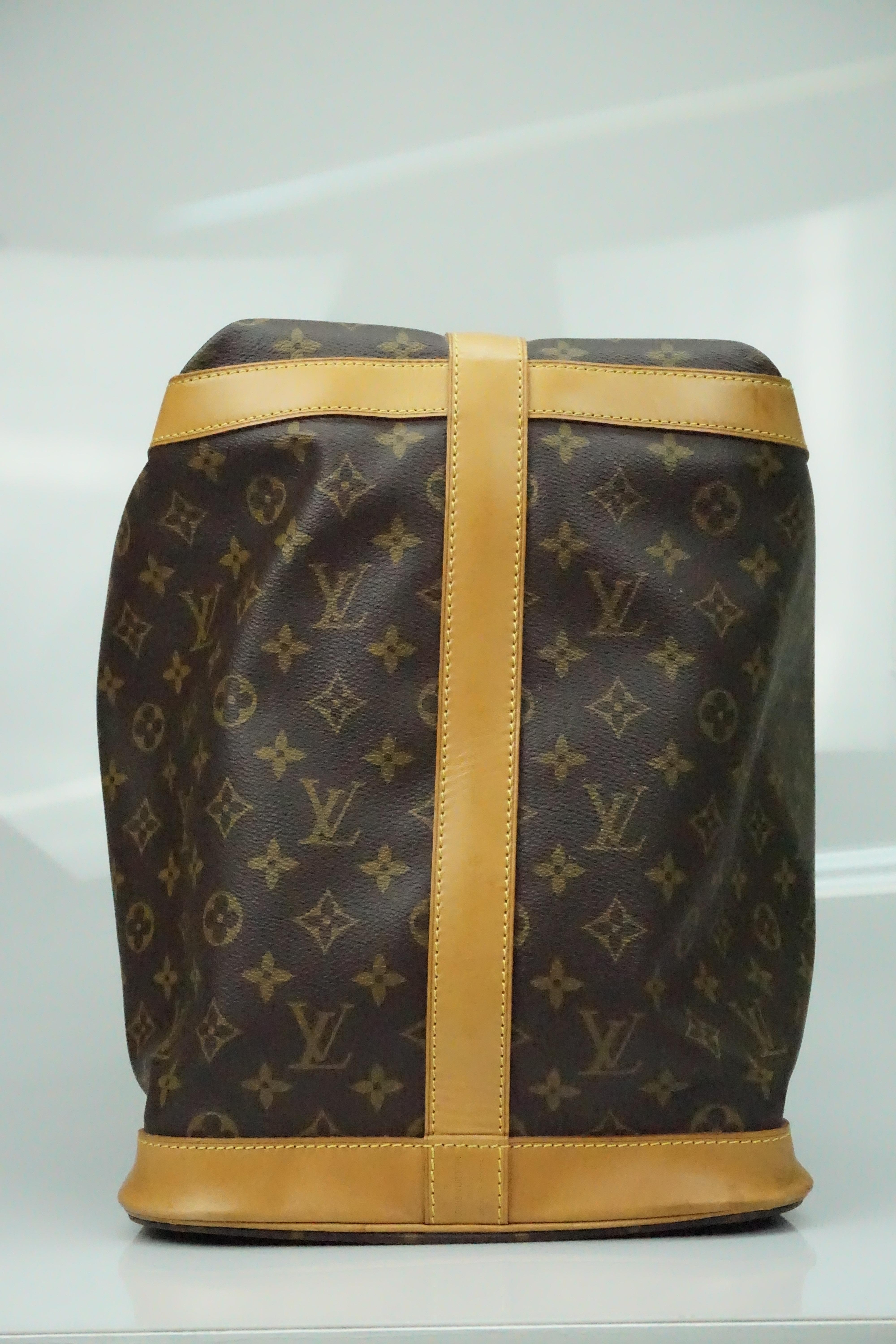 Brown Louis Vuitton Monogram Grimaud Shoe Bag Luggage